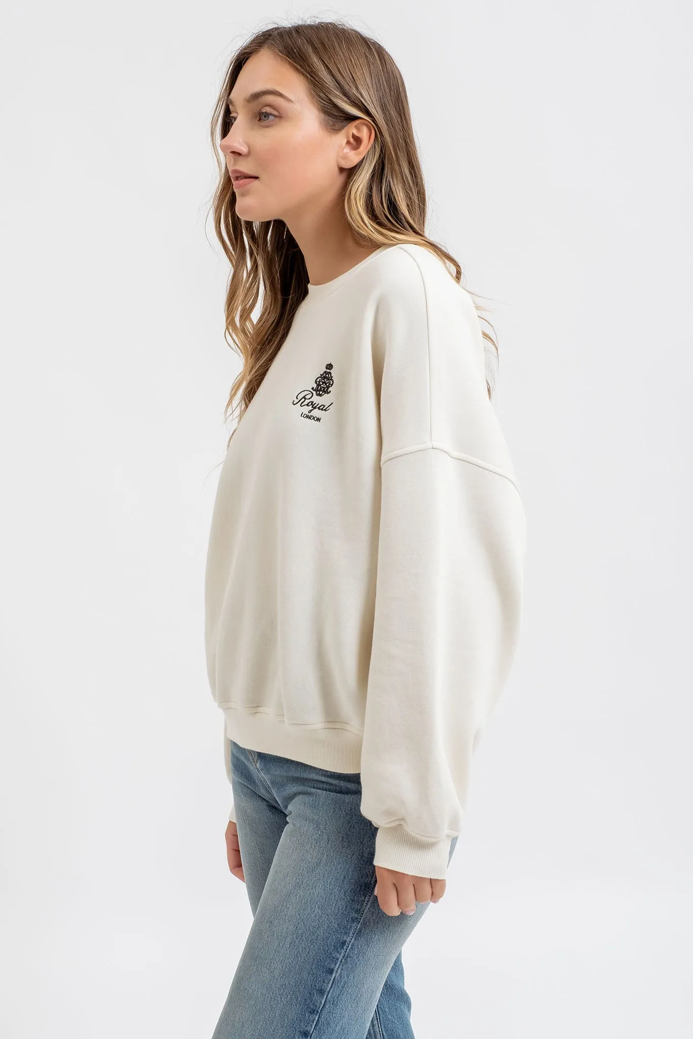 OVERSIZED FRENCH TERRY PULLOVER