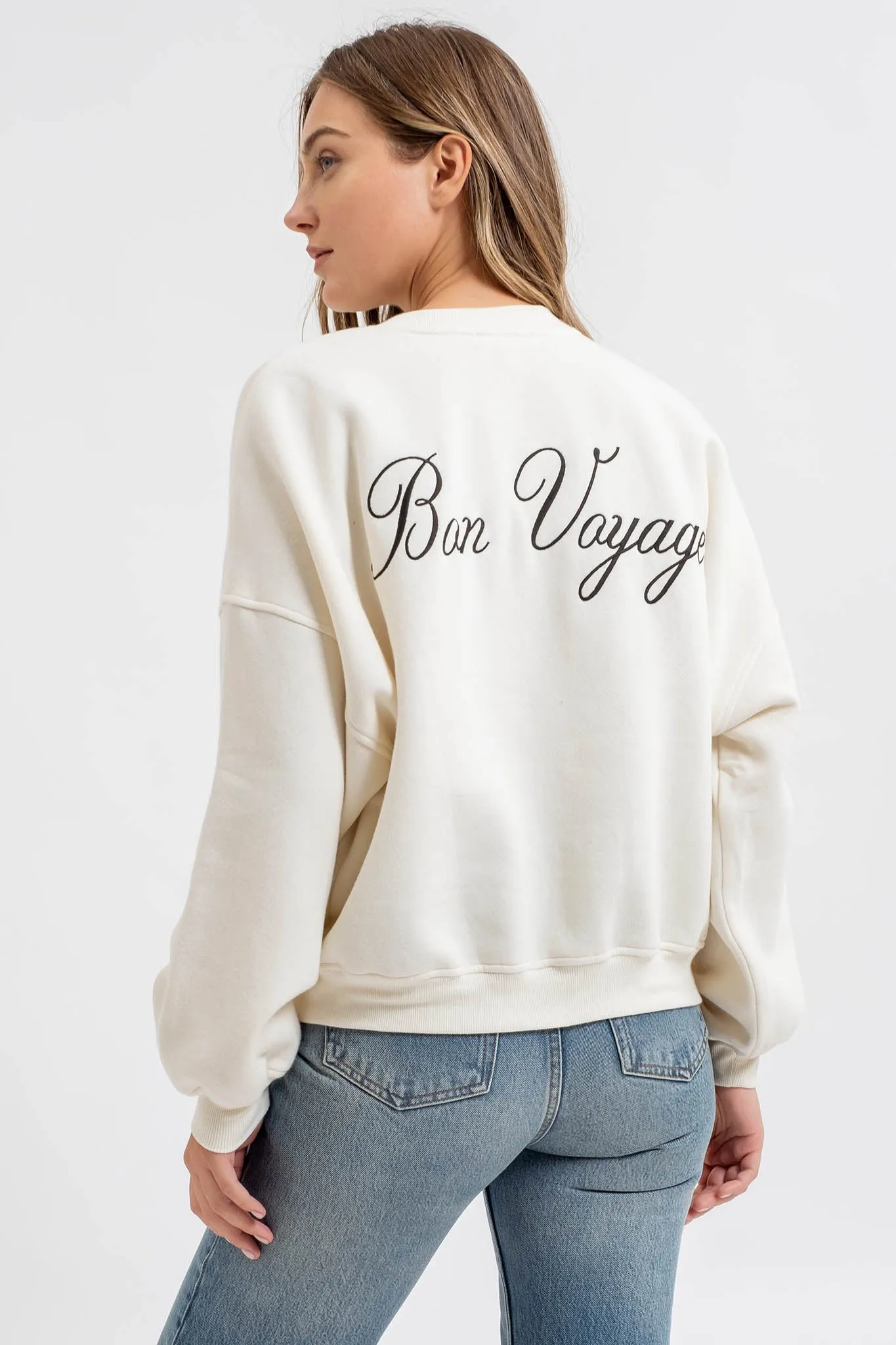 OVERSIZED FRENCH TERRY PULLOVER