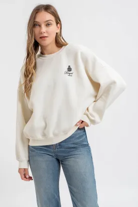 OVERSIZED FRENCH TERRY PULLOVER