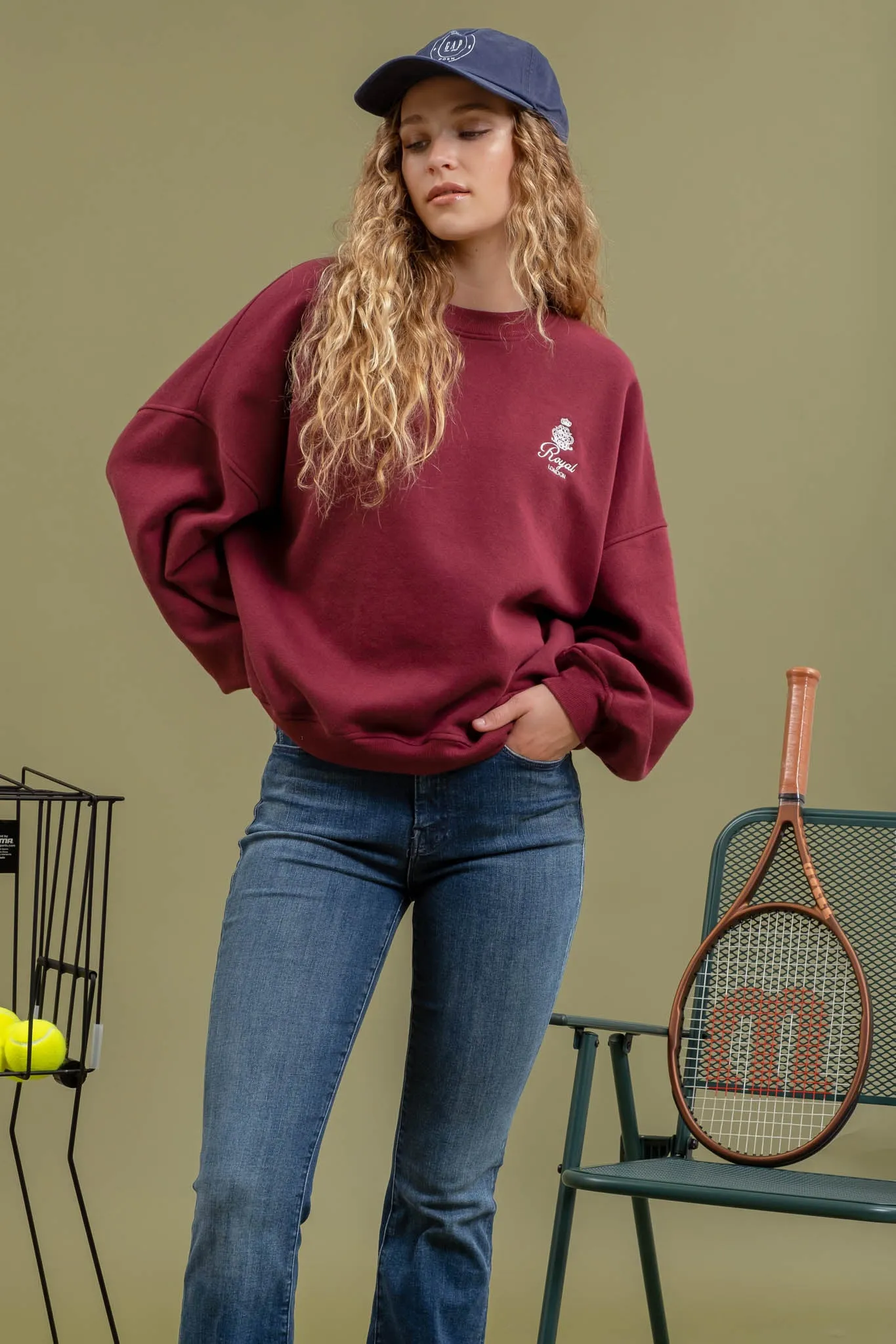 OVERSIZED FRENCH TERRY PULLOVER