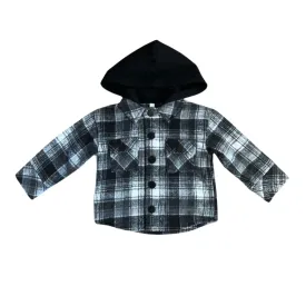 Plaid Hooded Shacket