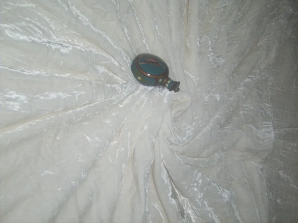 Plush Silk White Velvet Fabric 44" wide [748]