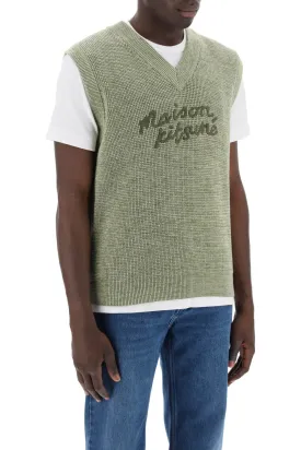 "oversized vest with embroidered logo