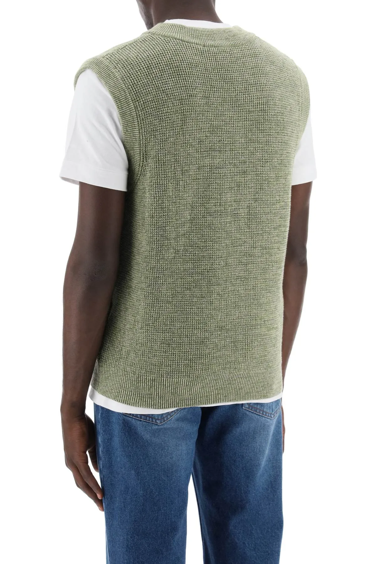 "oversized vest with embroidered logo