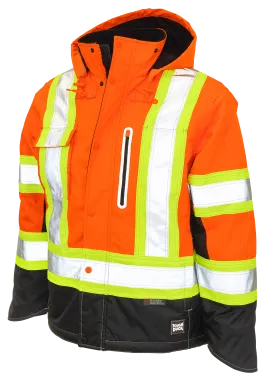 Ripstop Fleece Lined Safety Jacket by Tough Duck - Style S245