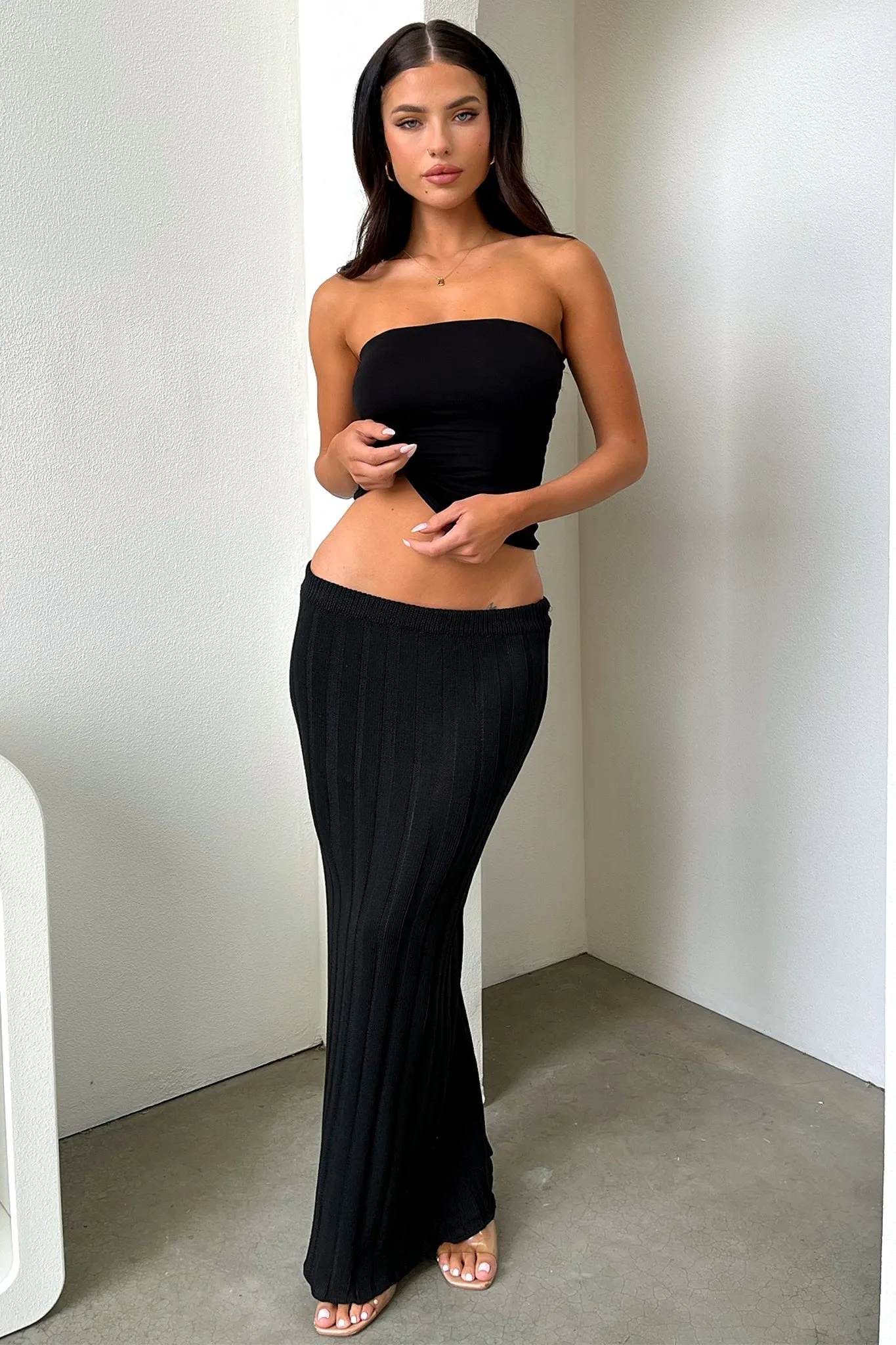 Sameera Maxi Skirt - Black