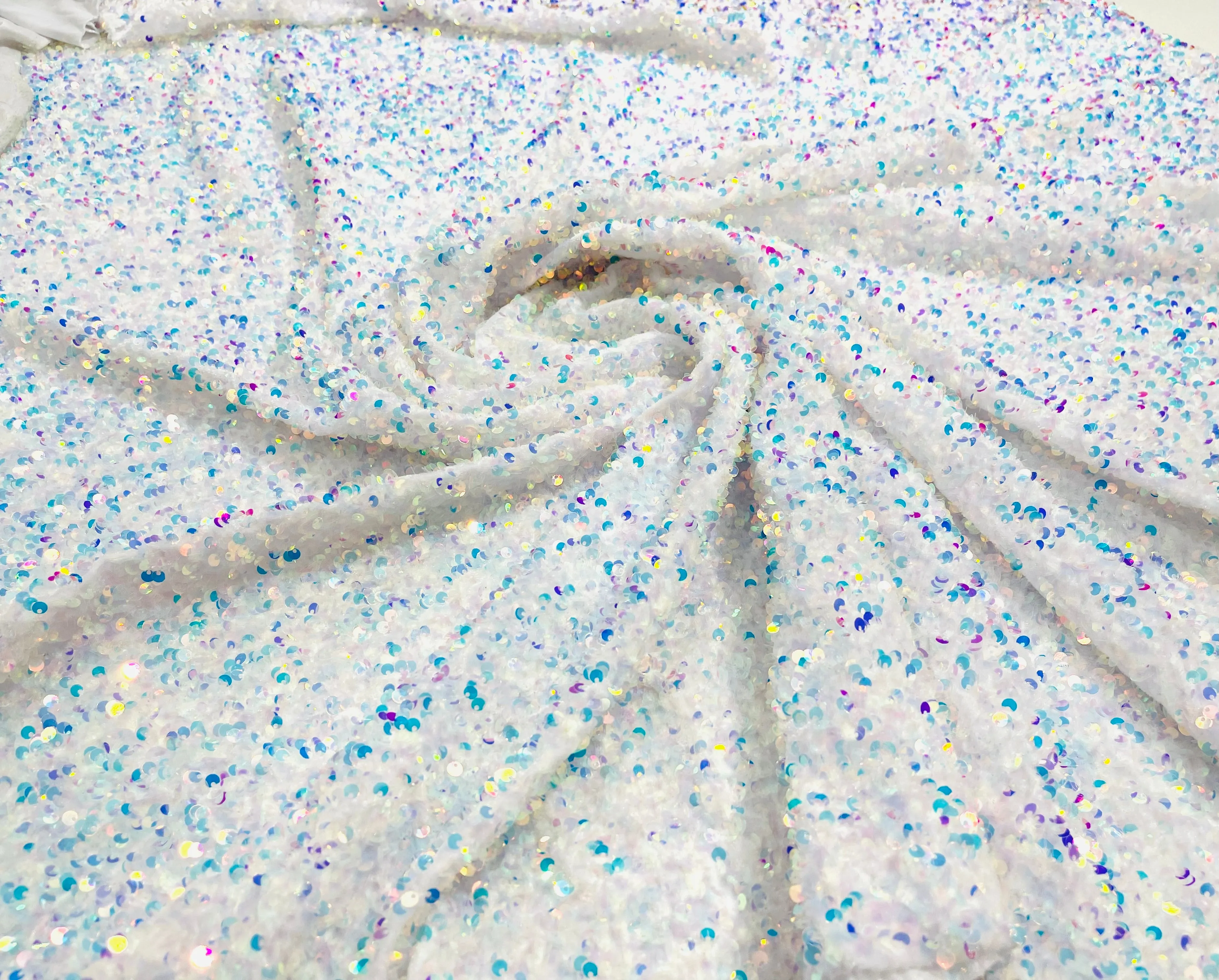 SEQUIN STRETCH VELVET (By The Yard)