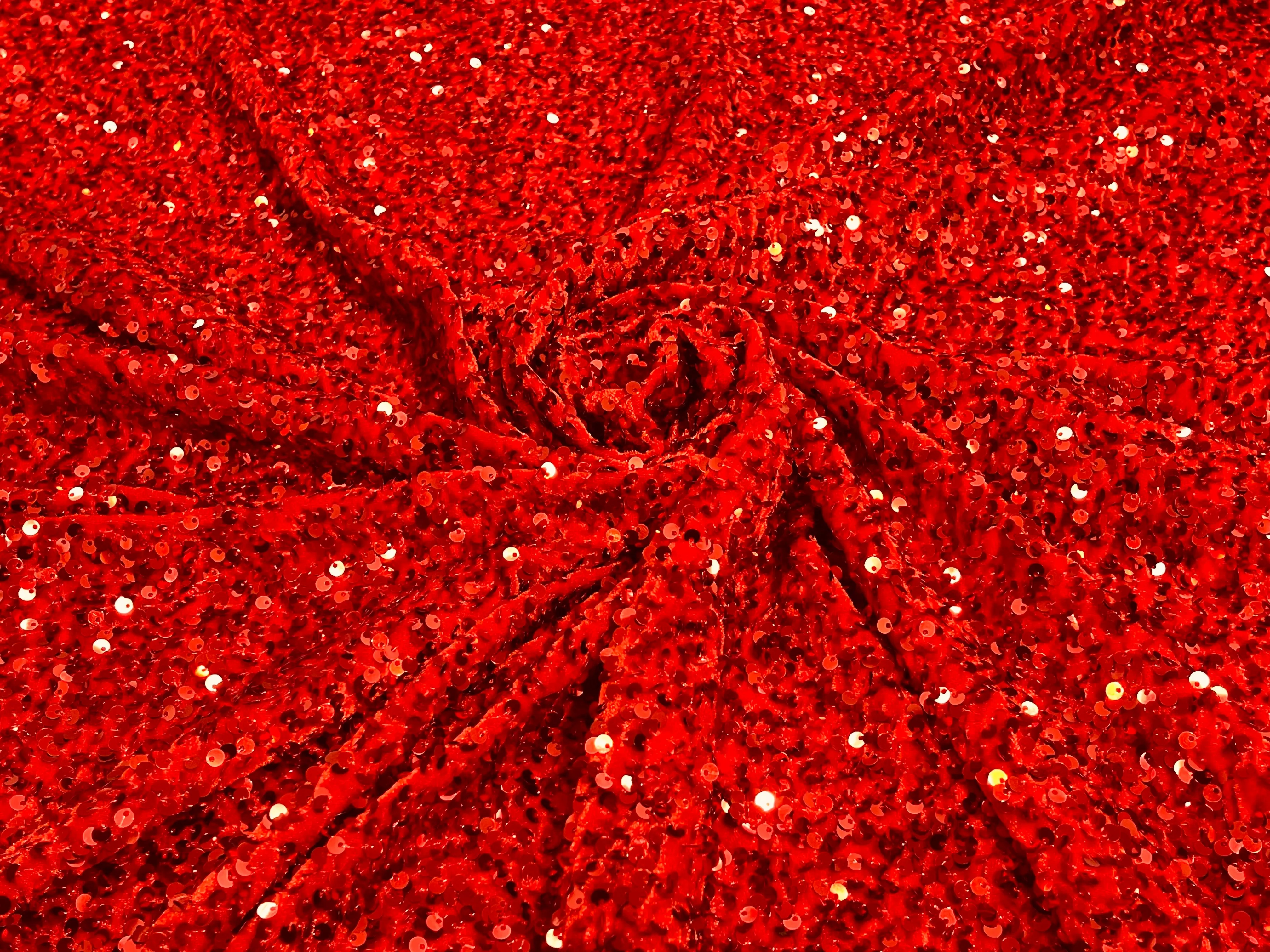 SEQUIN STRETCH VELVET (By The Yard)