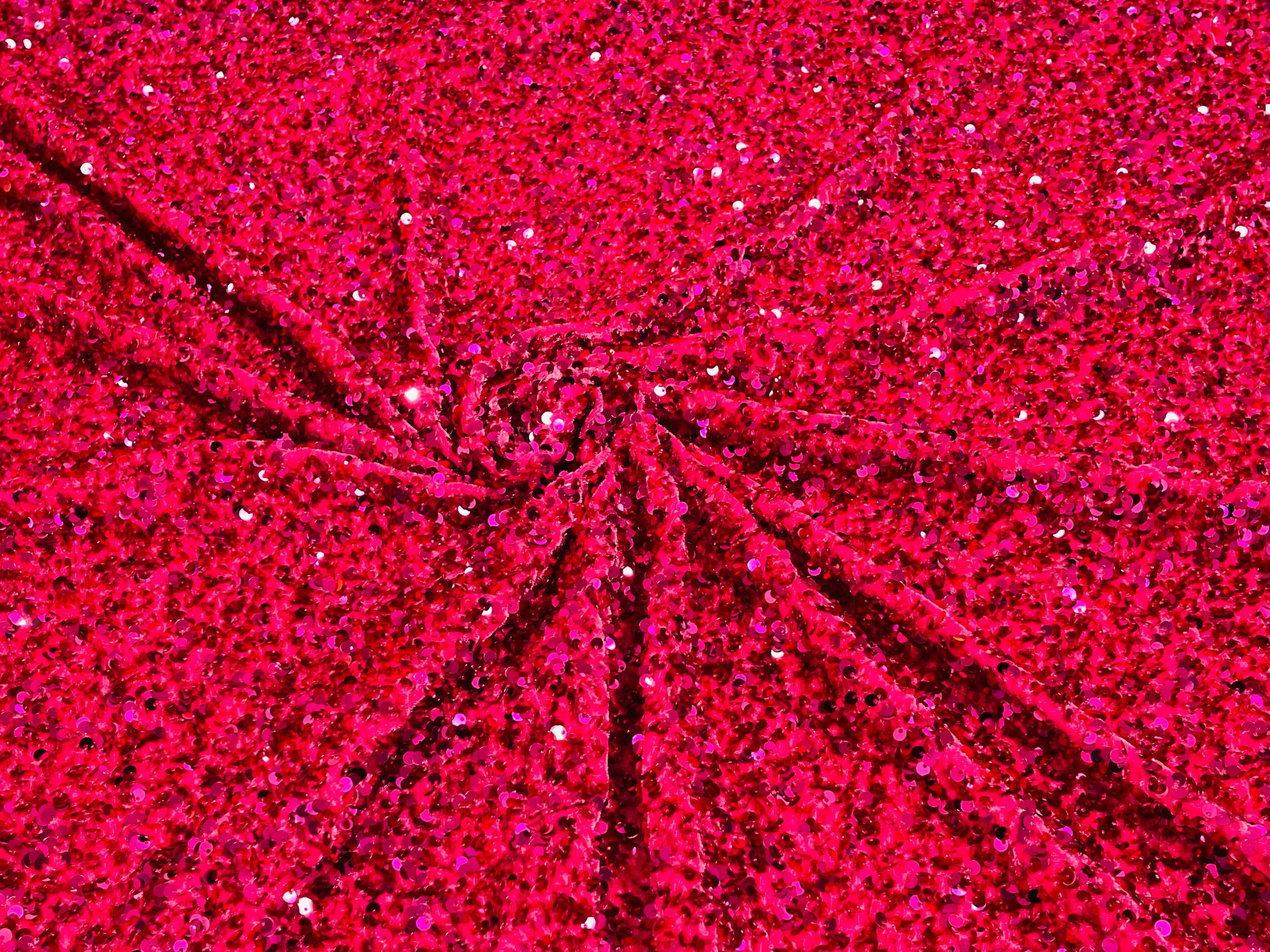 SEQUIN STRETCH VELVET (By The Yard)