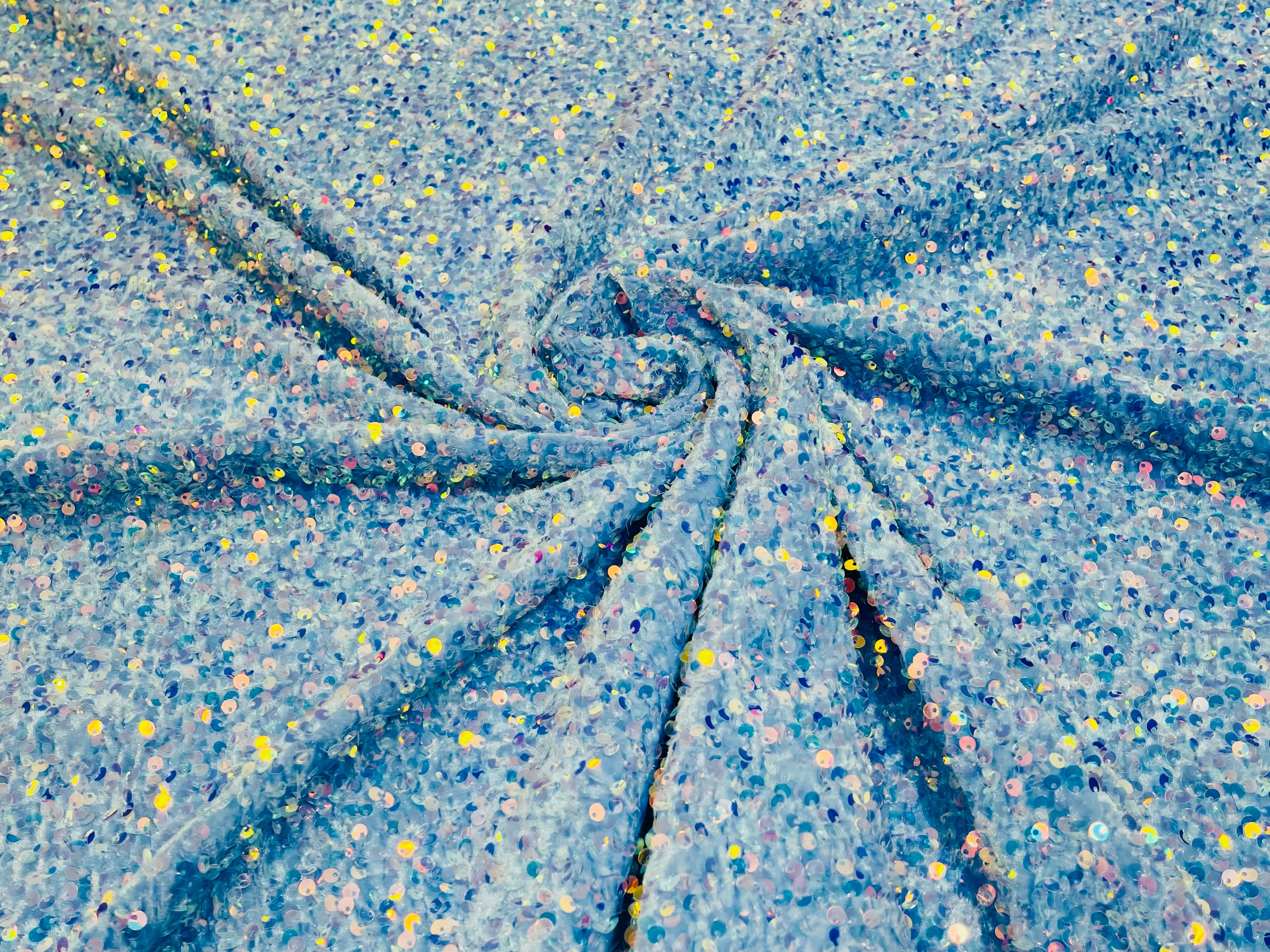 SEQUIN STRETCH VELVET (By The Yard)