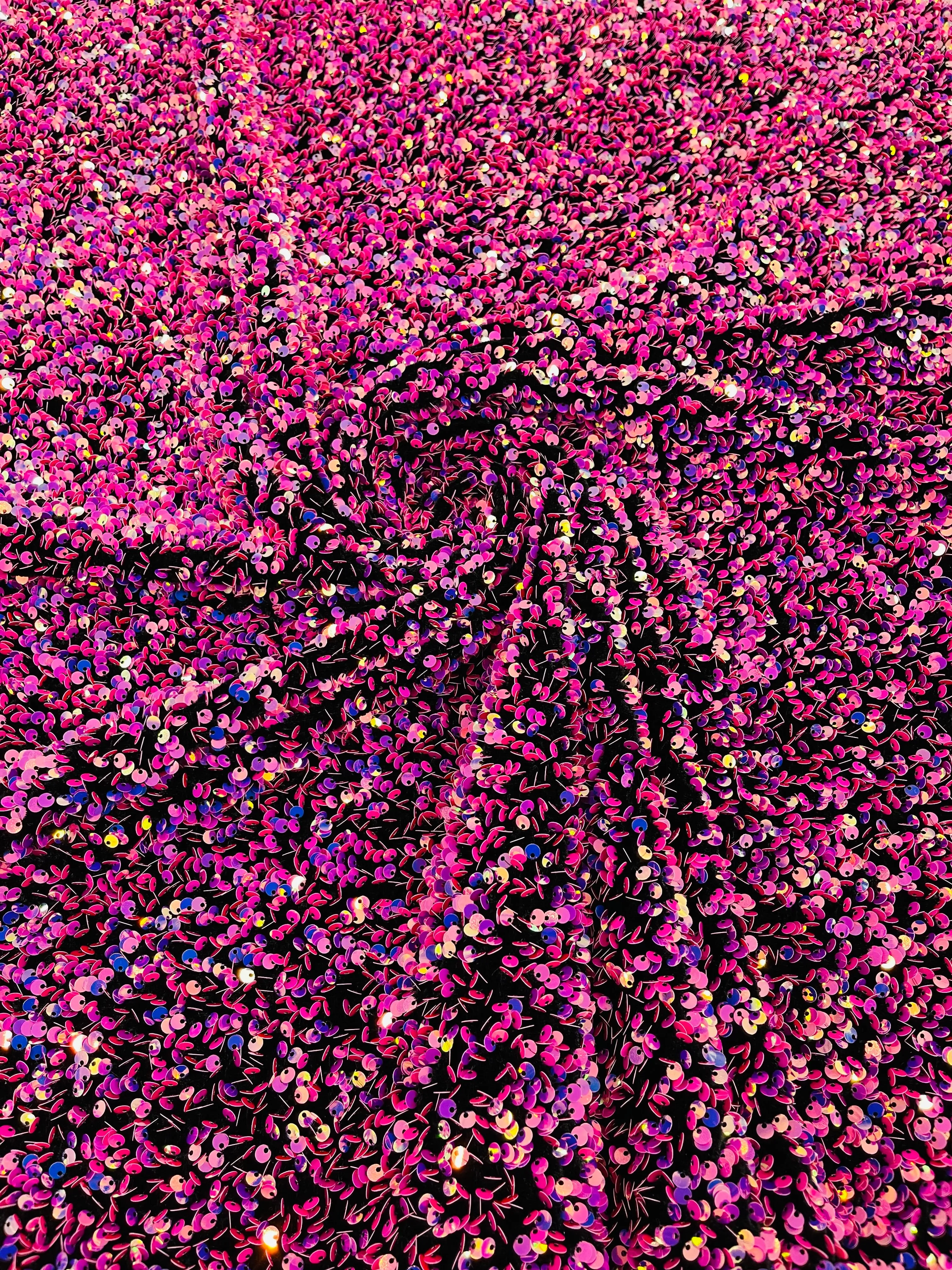 SEQUIN STRETCH VELVET (By The Yard)