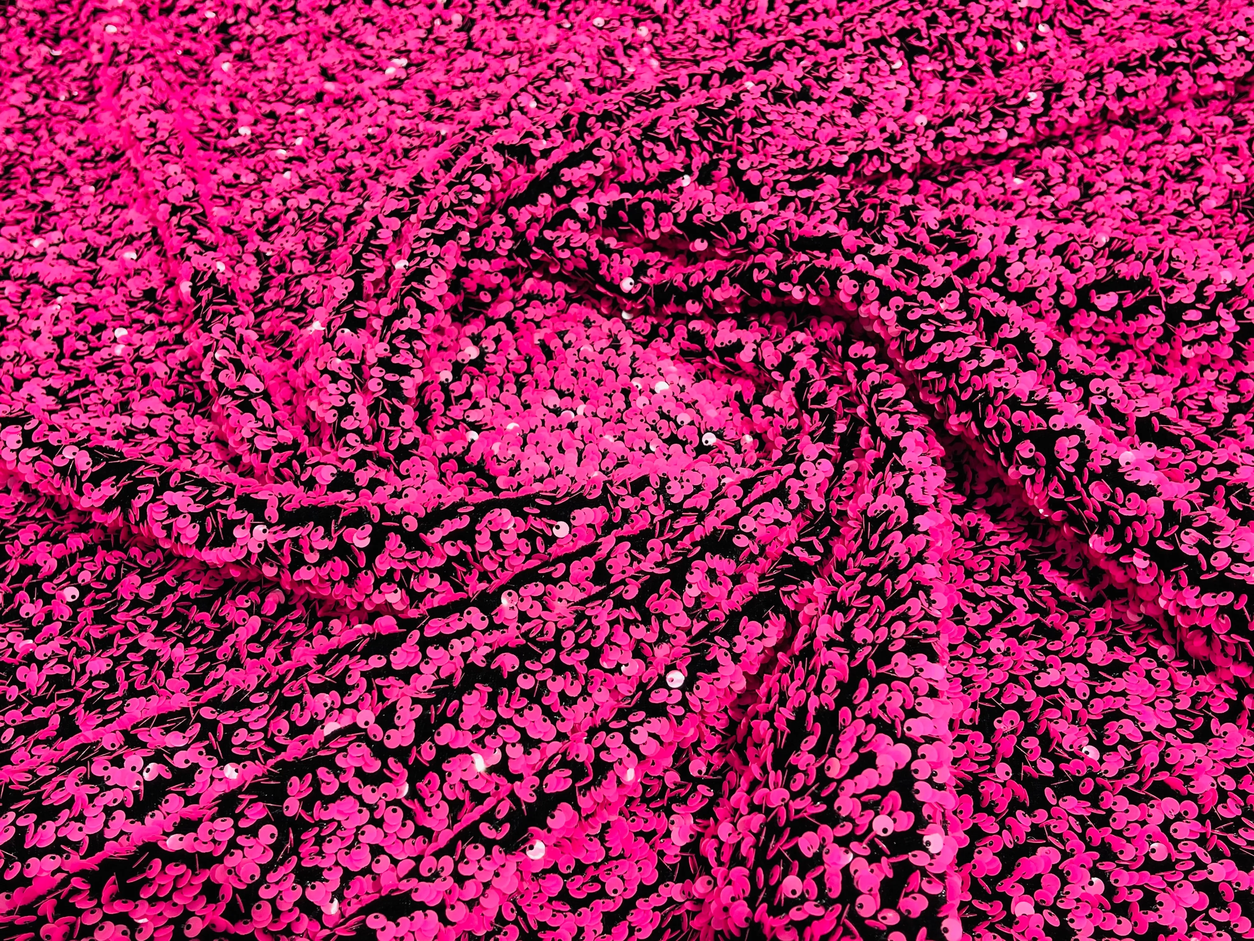 SEQUIN STRETCH VELVET (By The Yard)