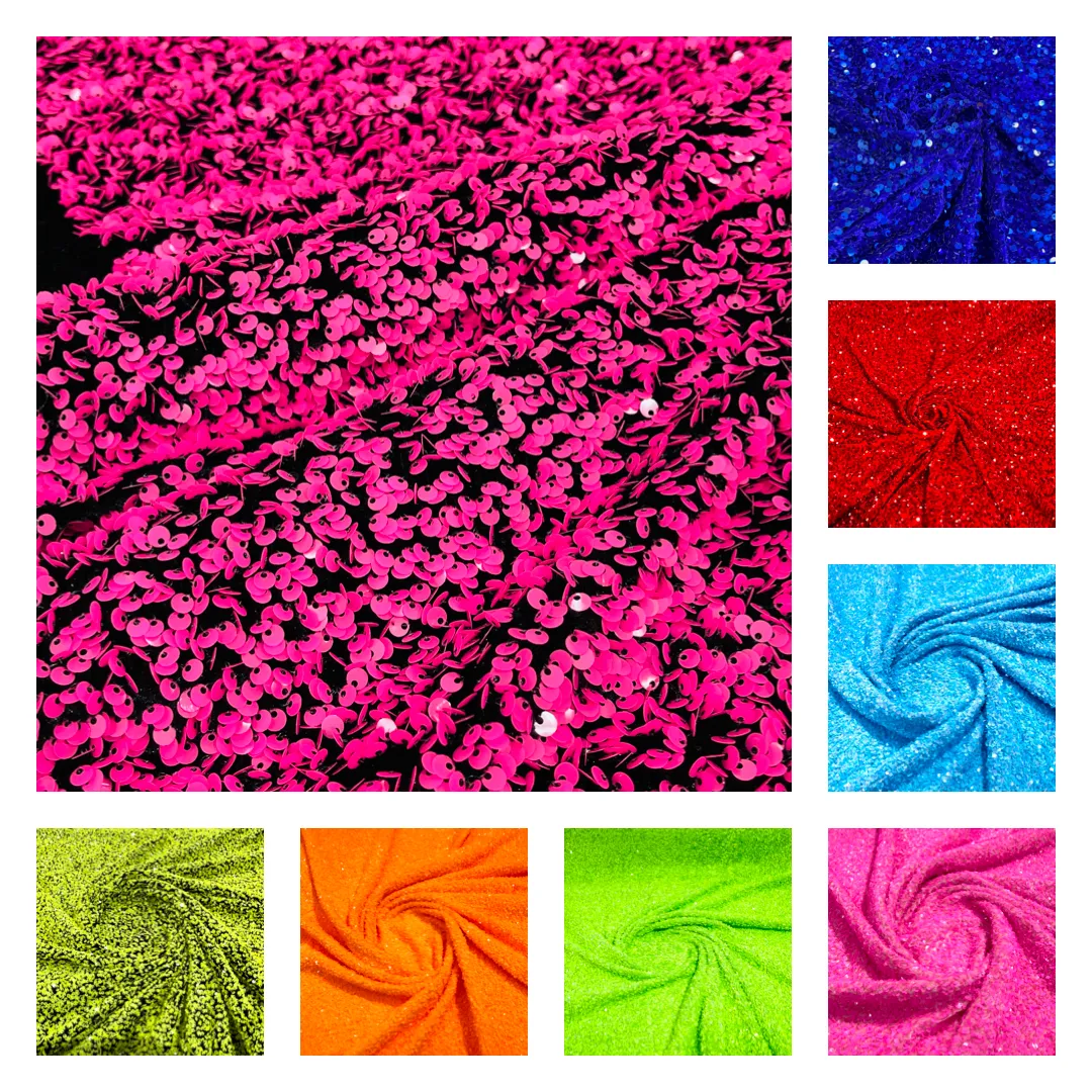 SEQUIN STRETCH VELVET (By The Yard)
