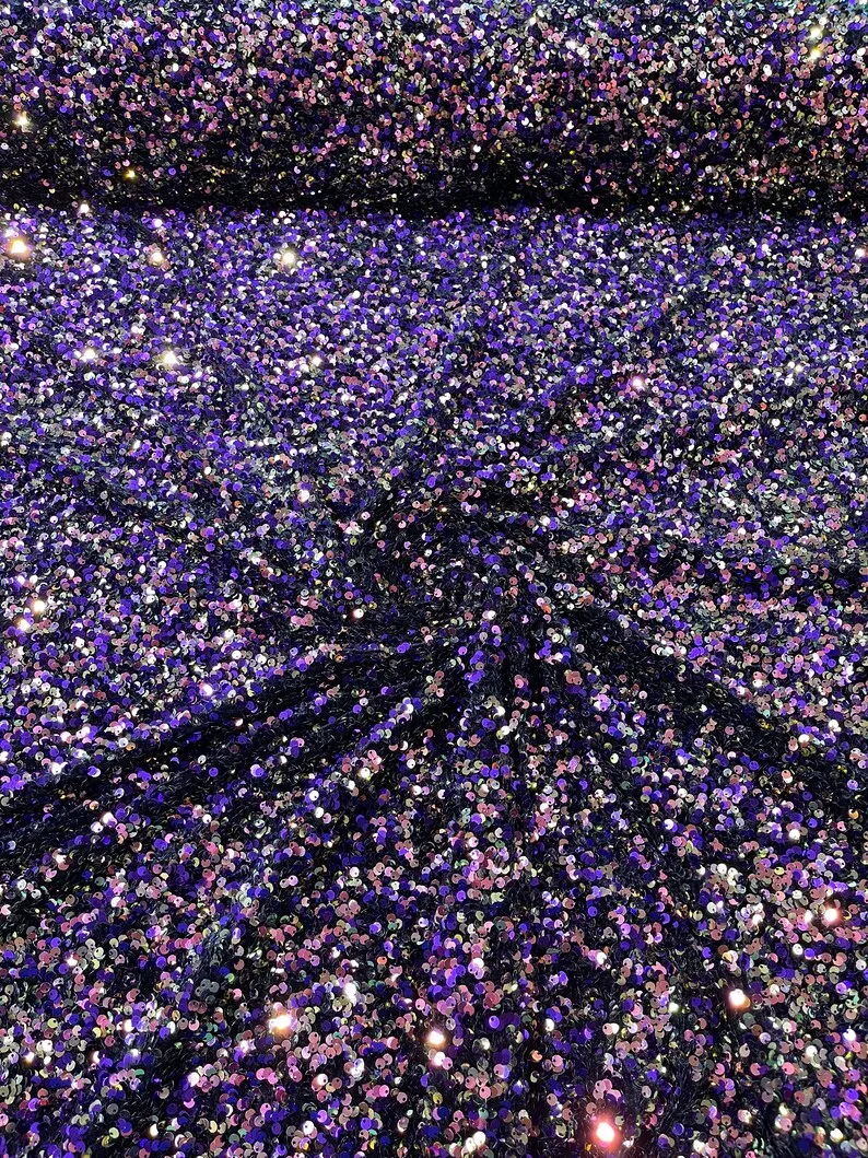 SEQUIN STRETCH VELVET (By The Yard)