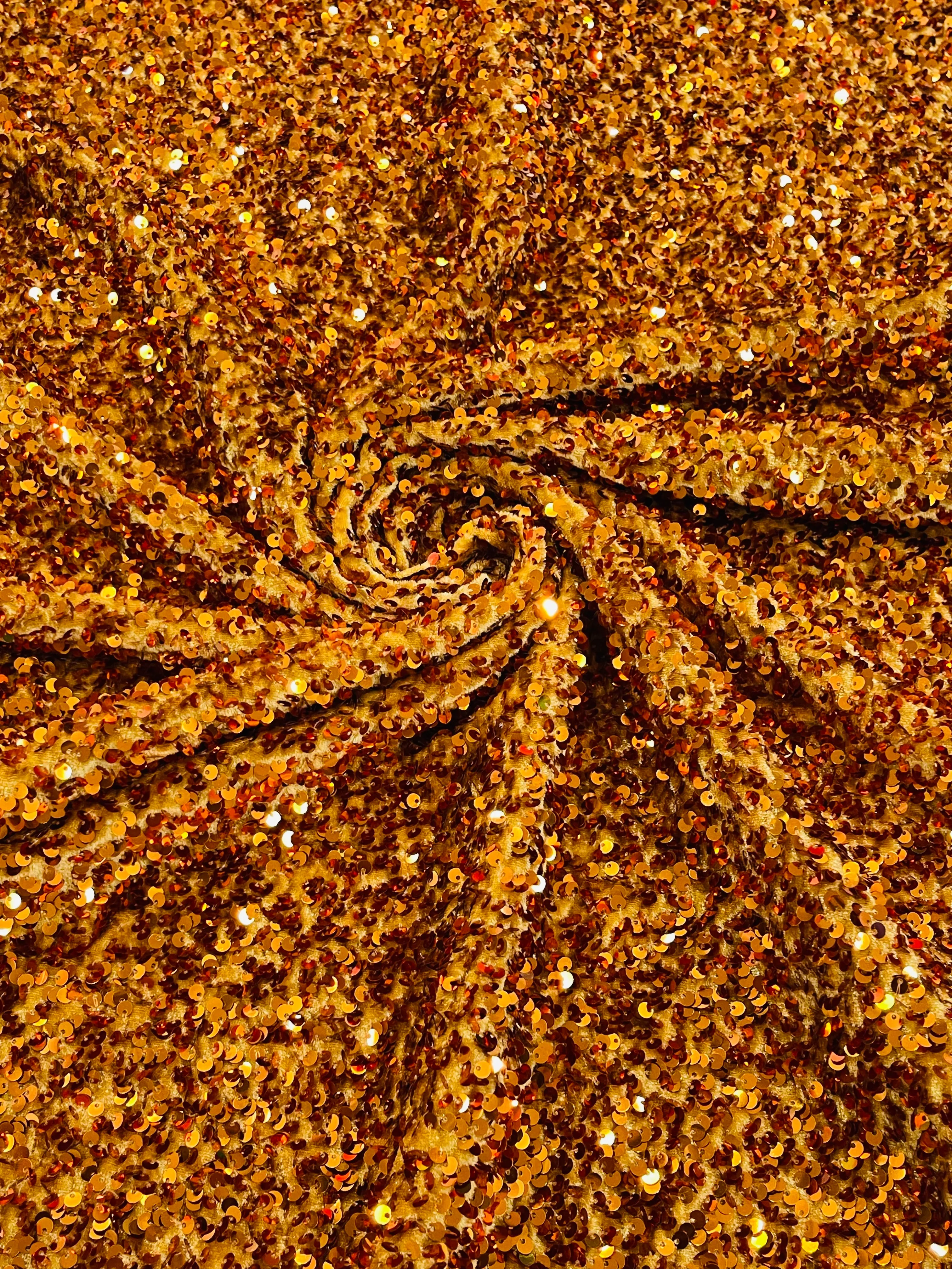 SEQUIN STRETCH VELVET (By The Yard)