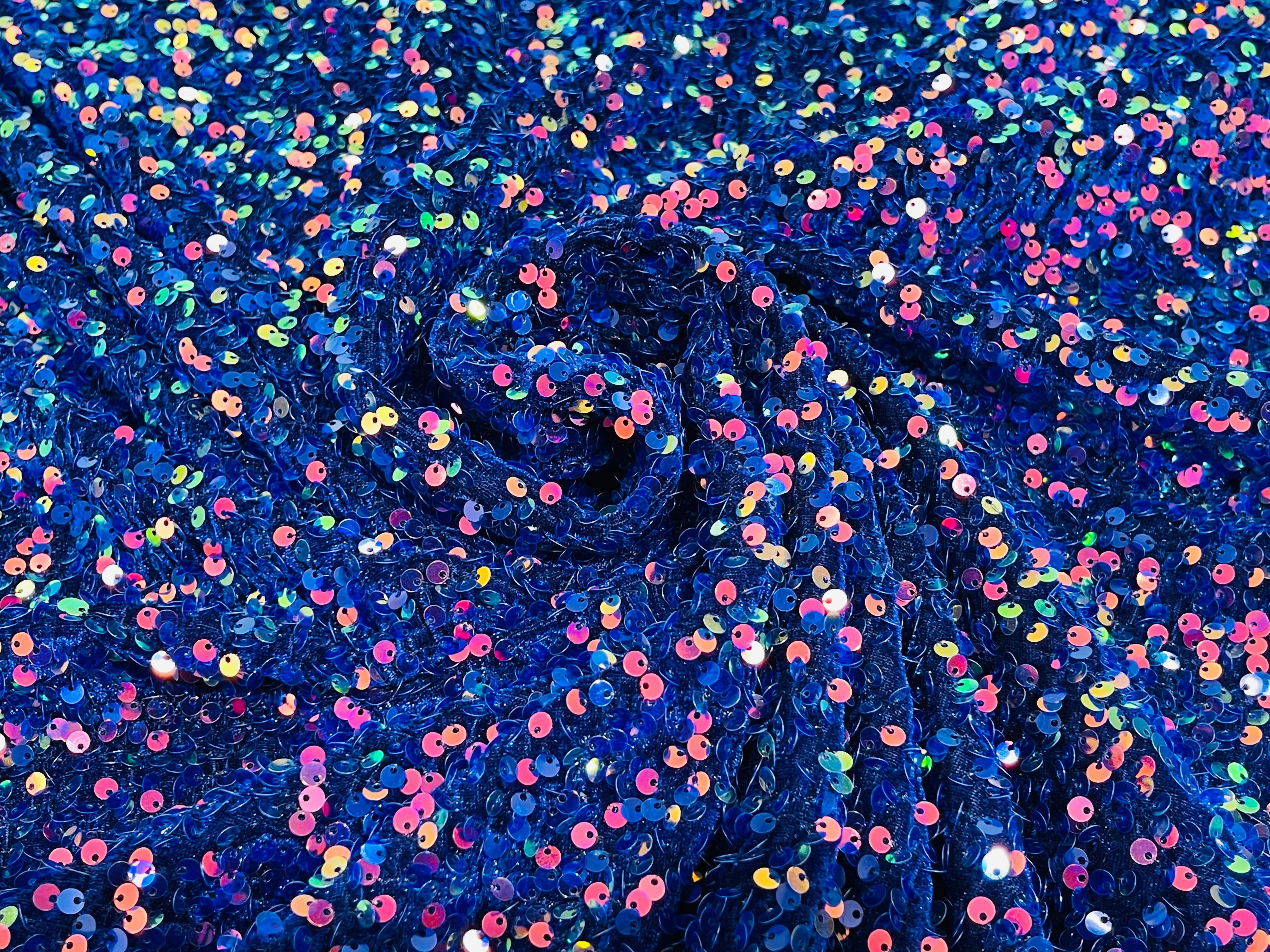 SEQUIN STRETCH VELVET (By The Yard)