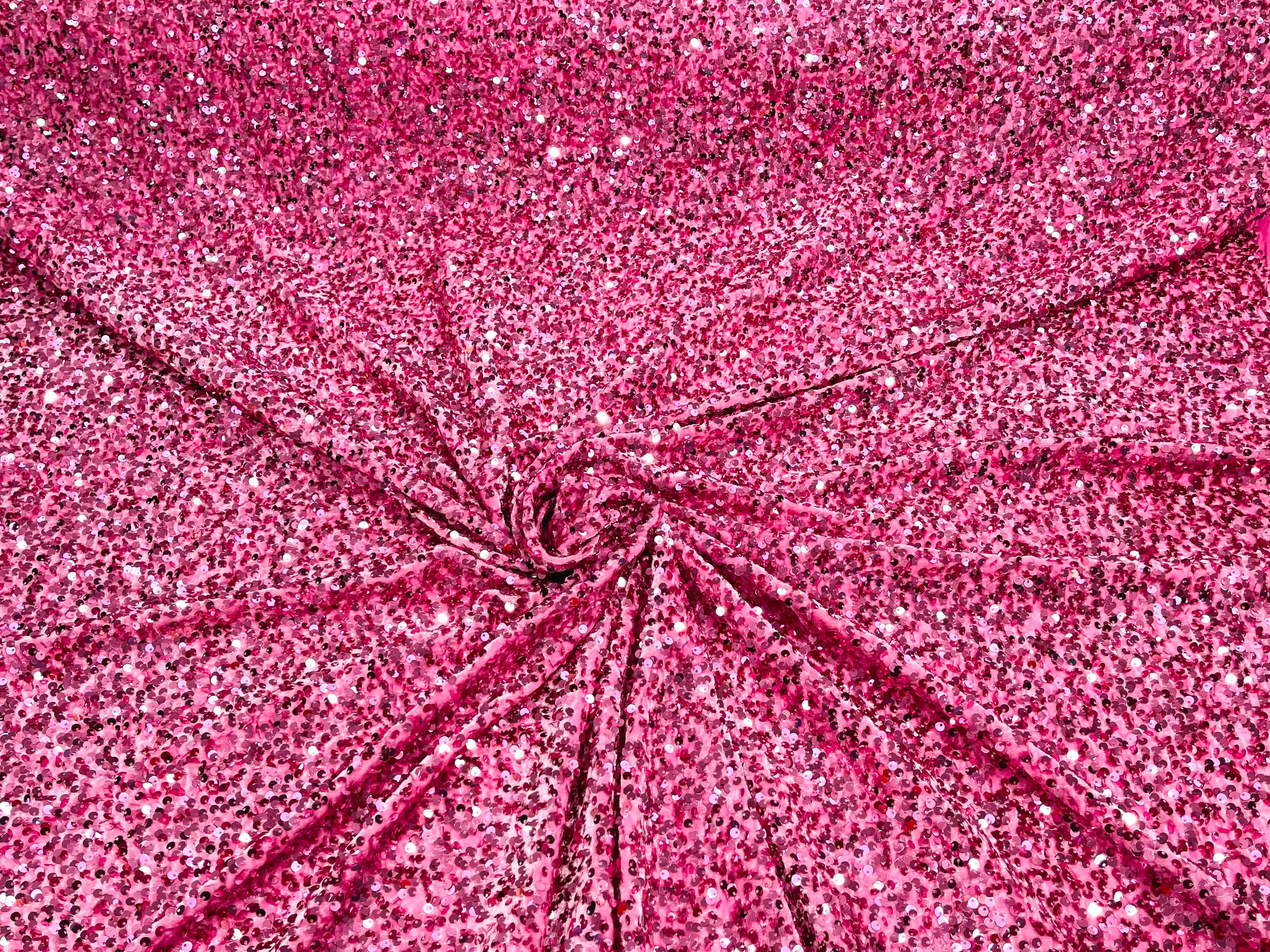 SEQUIN STRETCH VELVET (By The Yard)