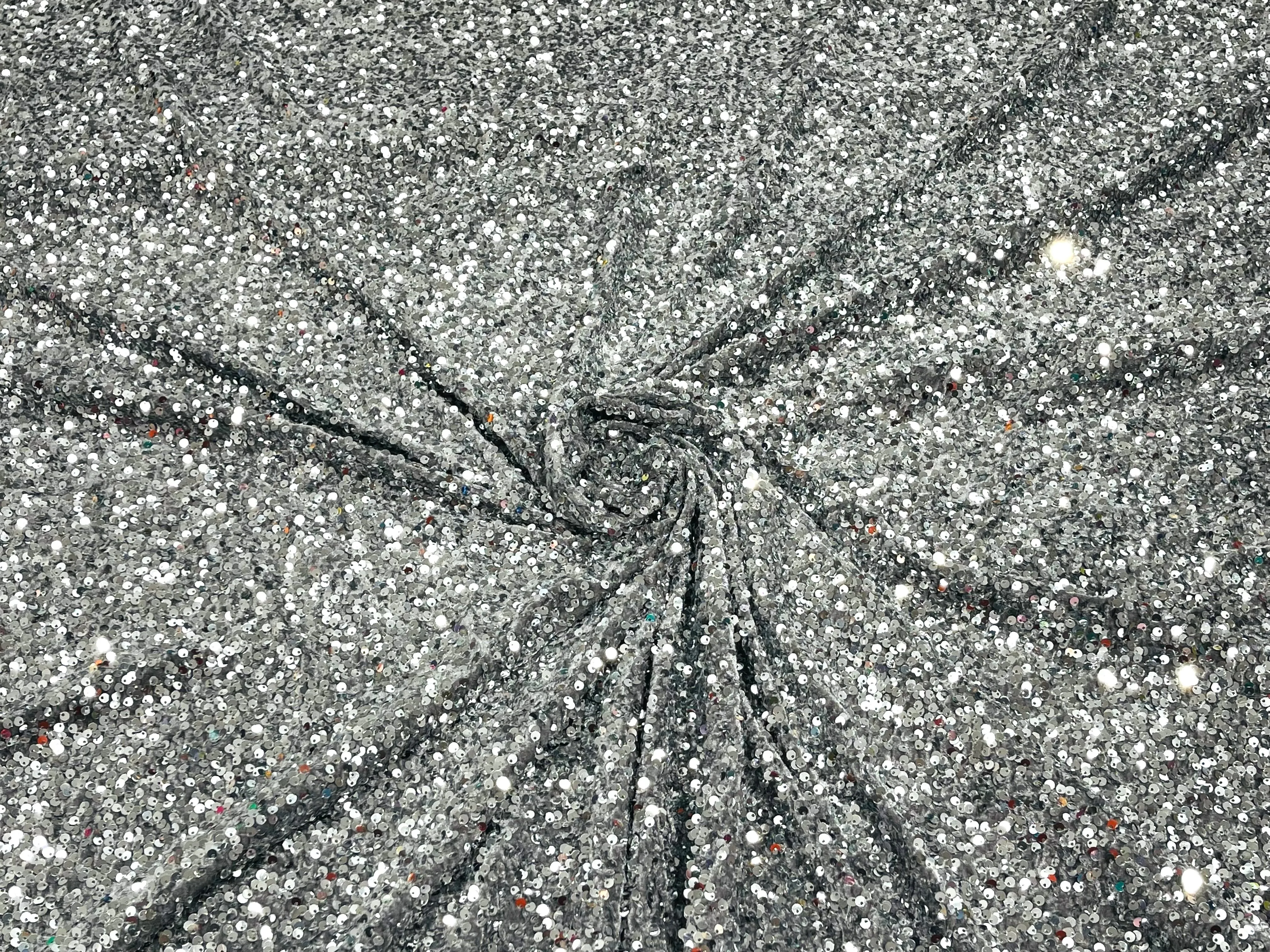 SEQUIN STRETCH VELVET (By The Yard)