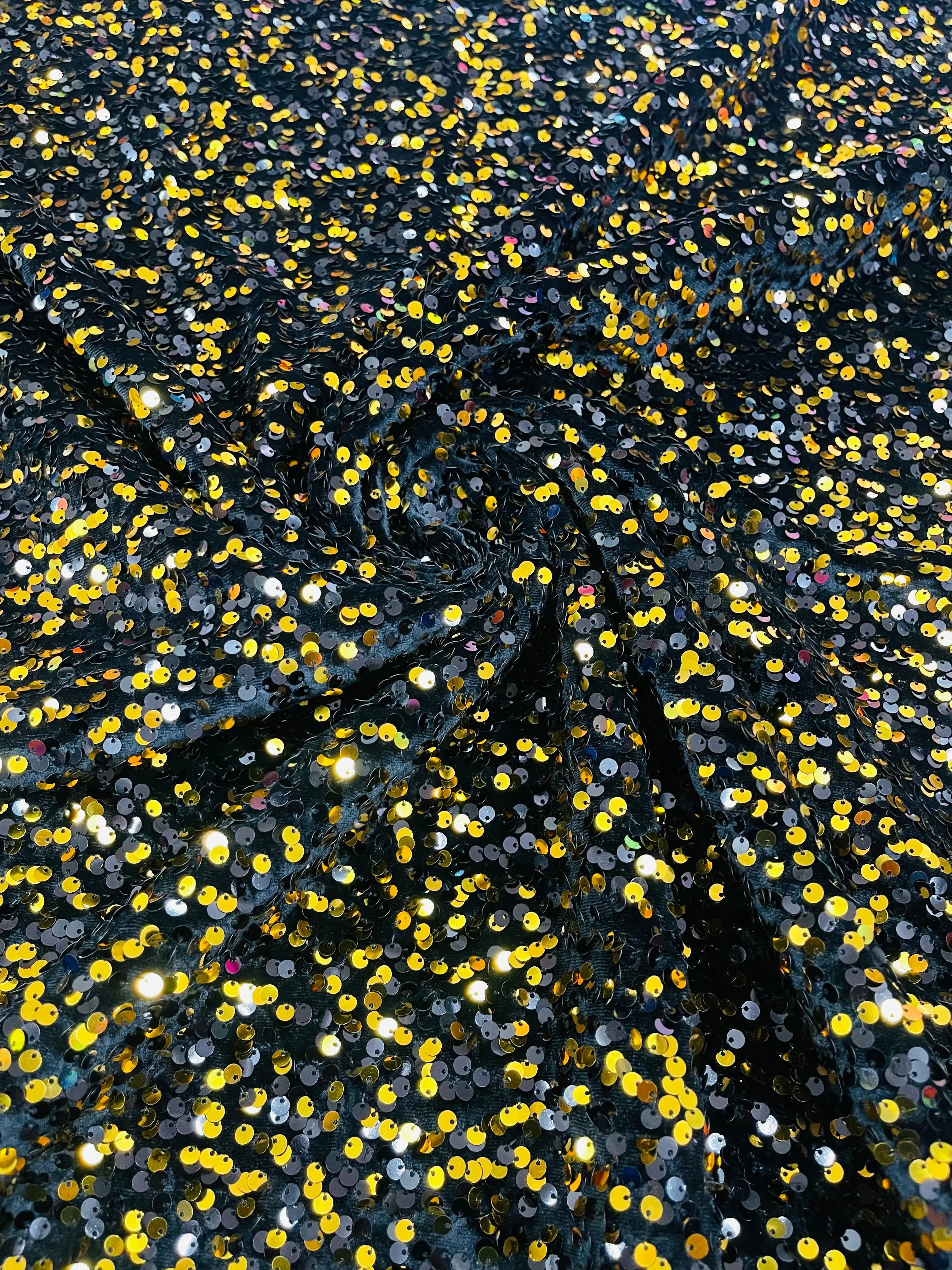 SEQUIN STRETCH VELVET (By The Yard)