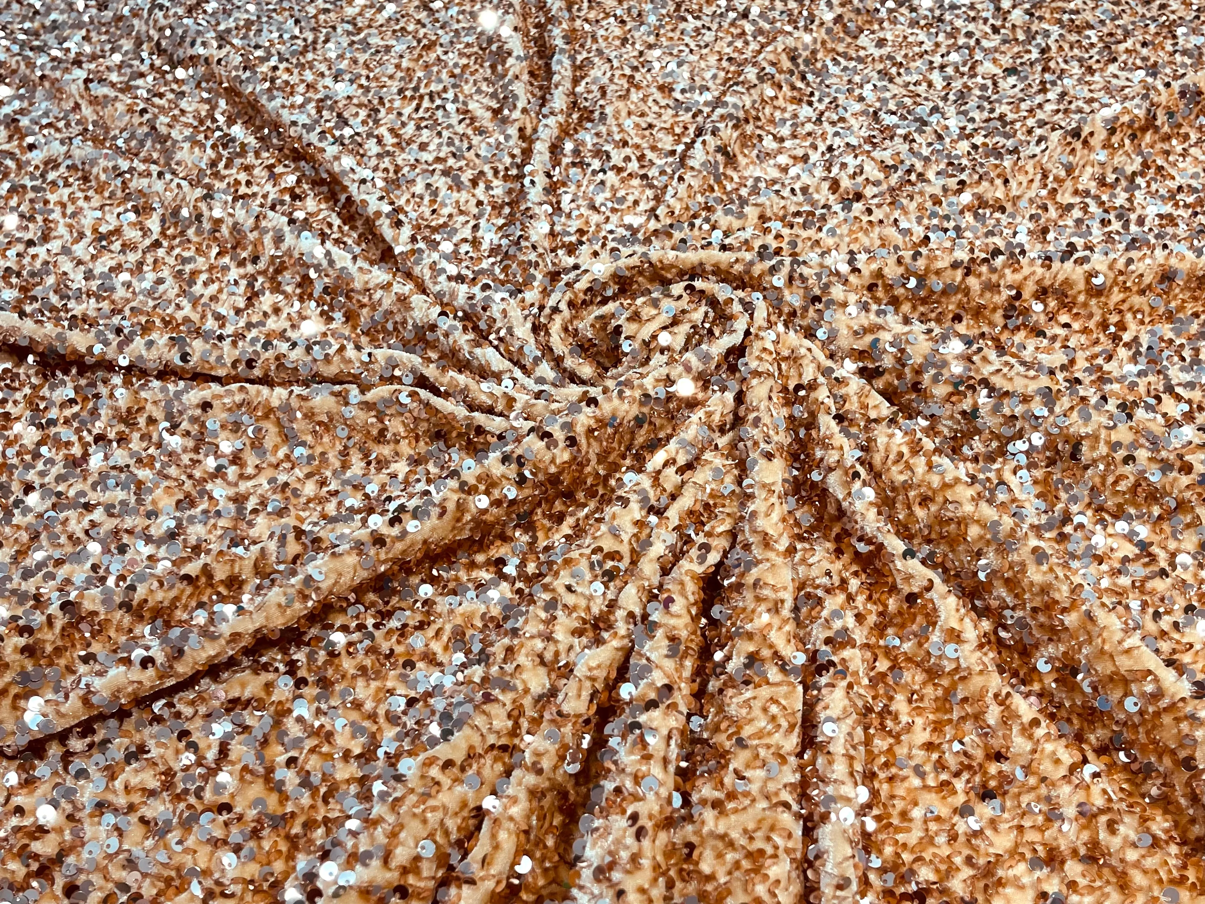 SEQUIN STRETCH VELVET (By The Yard)