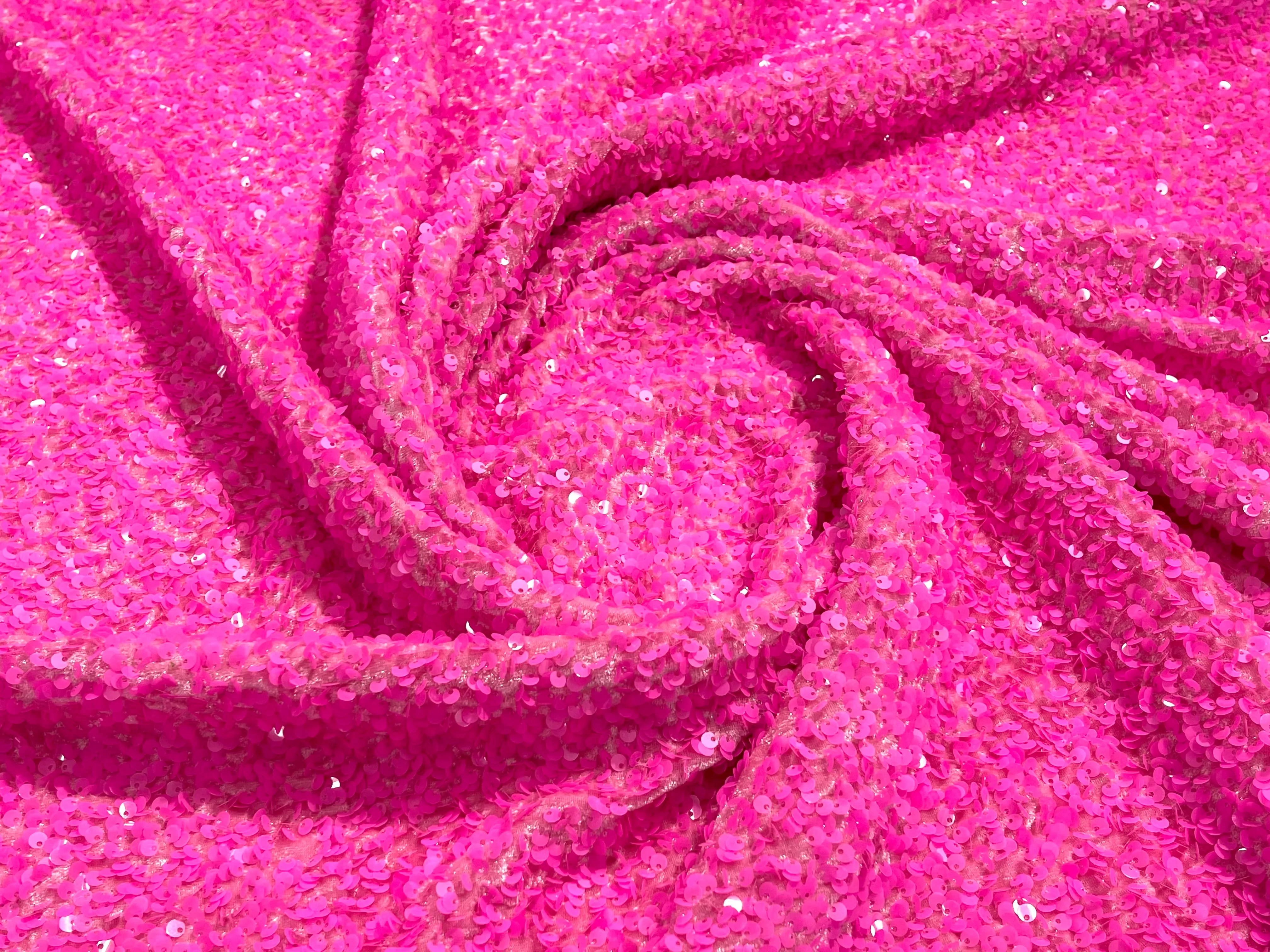SEQUIN STRETCH VELVET (By The Yard)