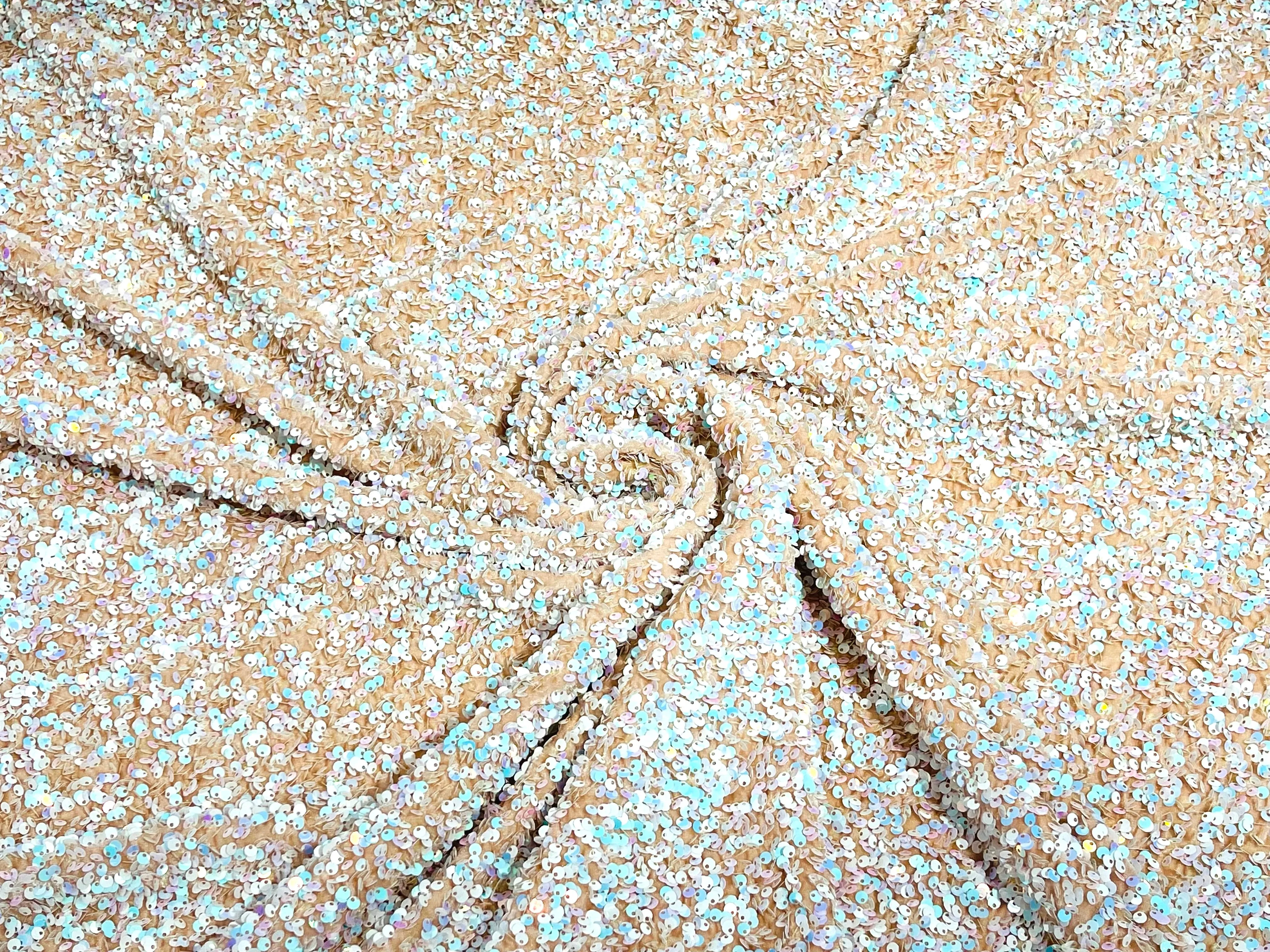 SEQUIN STRETCH VELVET (By The Yard)