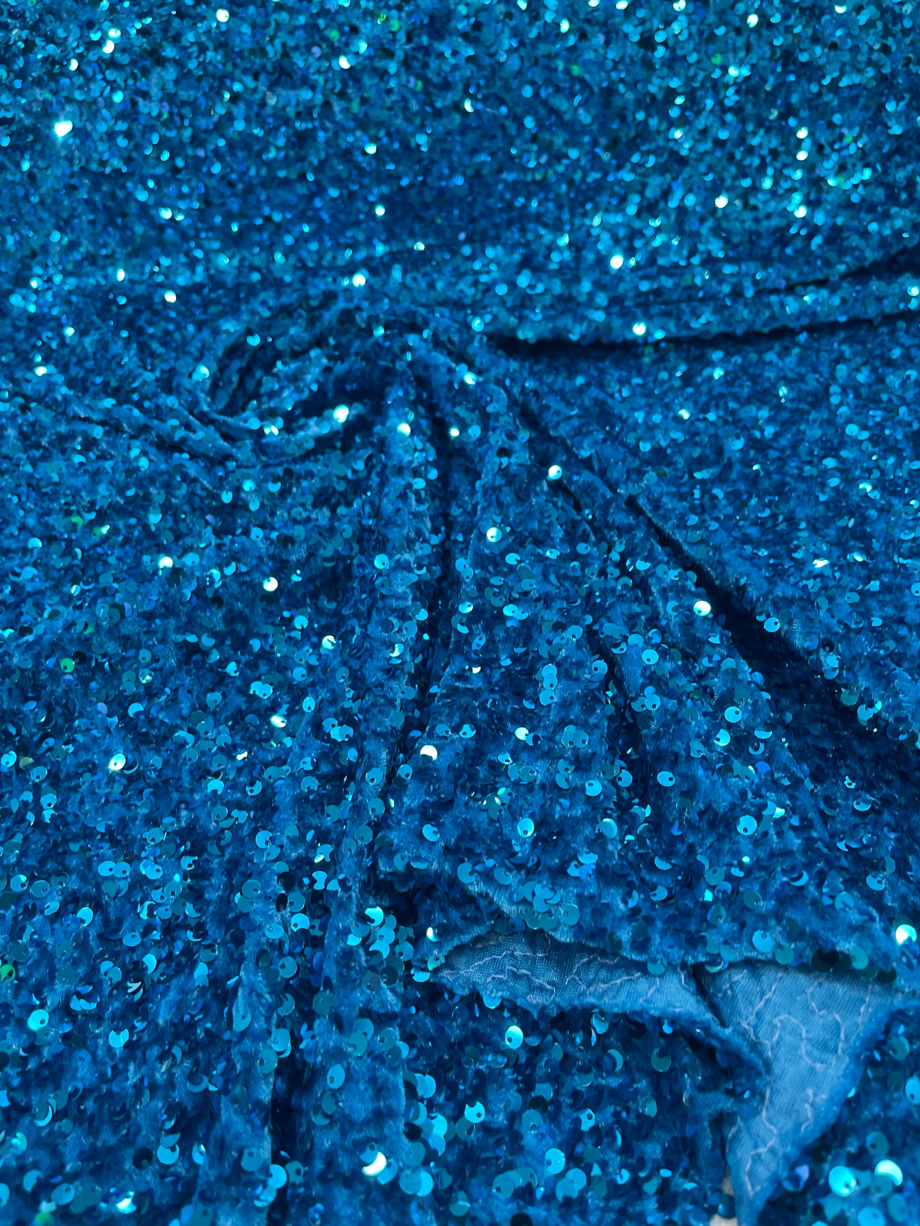 SEQUIN STRETCH VELVET (By The Yard)