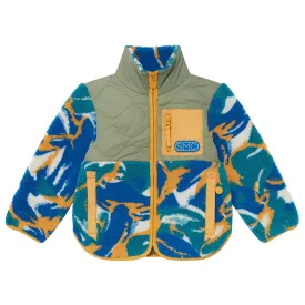 Stella McCartney Child Teddy Jacket Multicoloured Camo Print