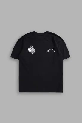 Wolf Chopper "Premium" Oversized Tee in Black