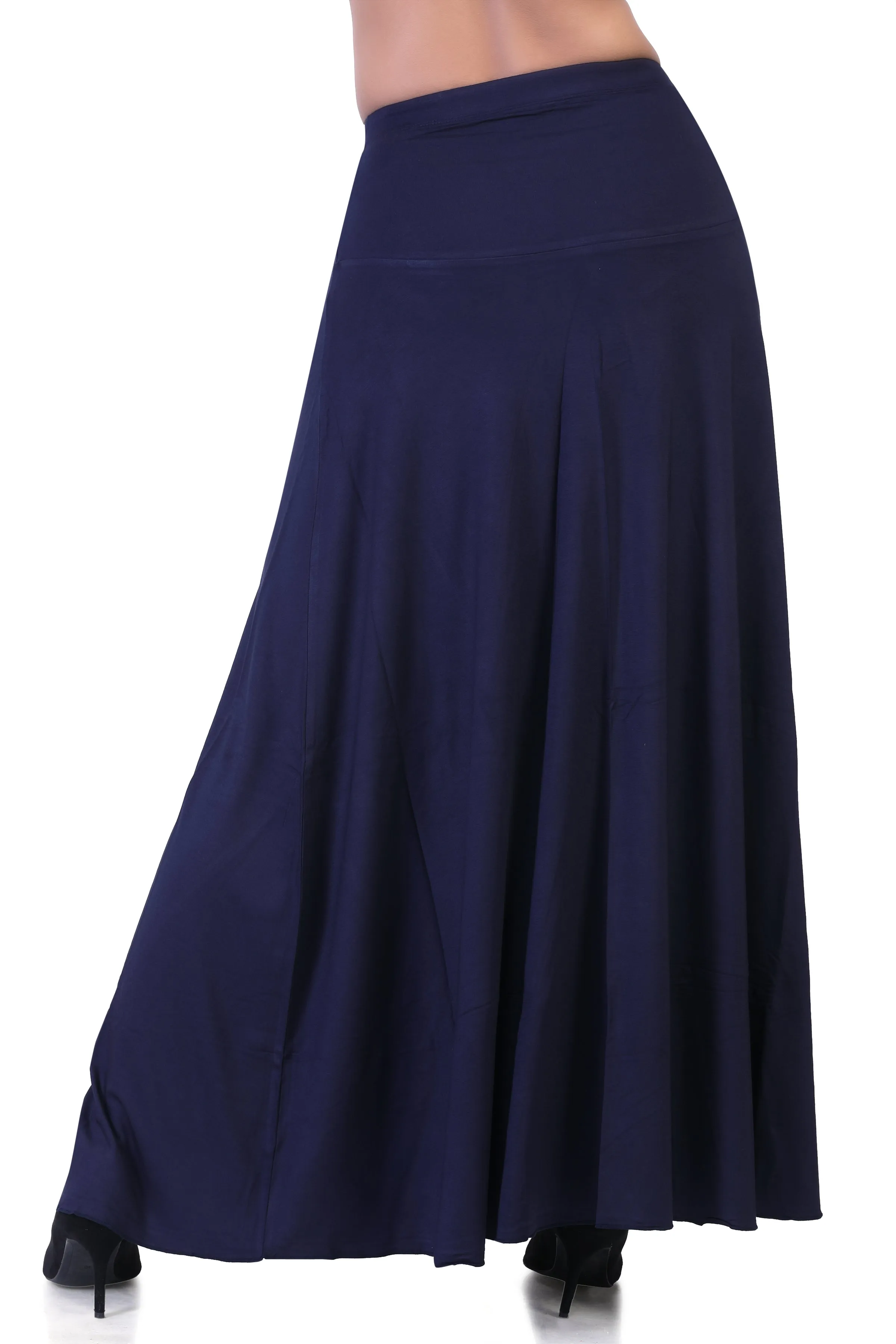 WOMEN'S CLASSICAL FLARED LONG MAXI SKIRT