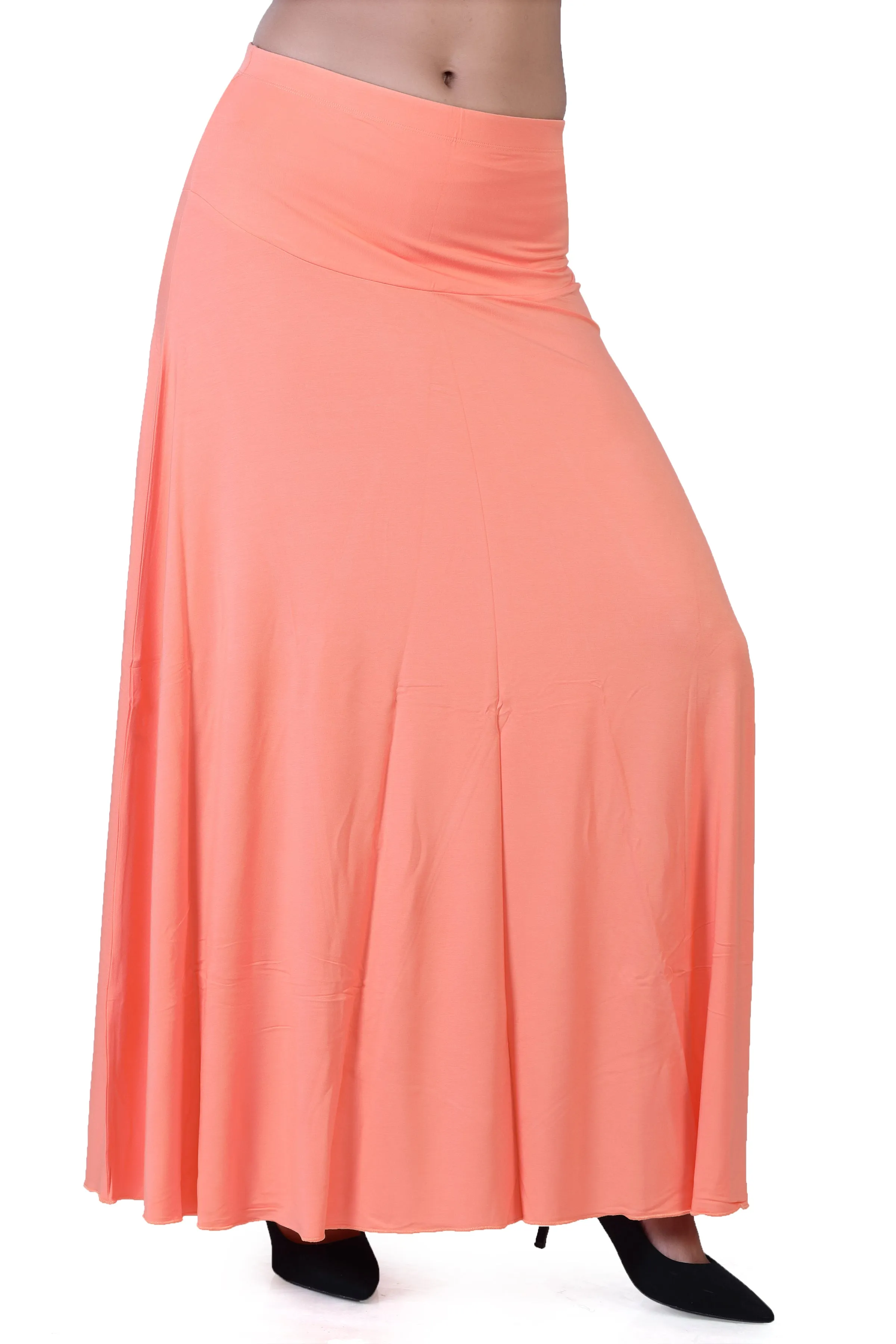 WOMEN'S CLASSICAL FLARED LONG MAXI SKIRT