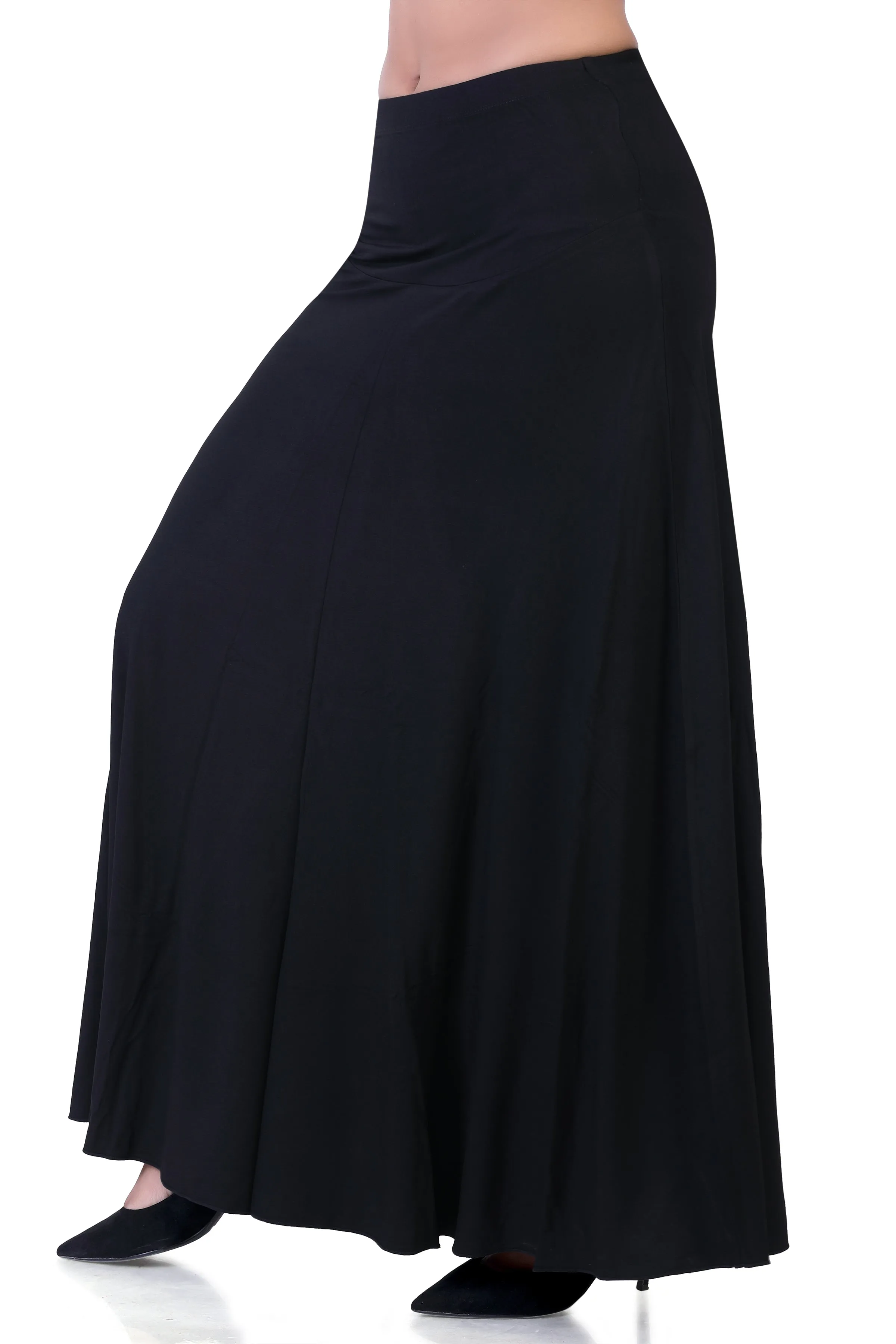 WOMEN'S CLASSICAL FLARED LONG MAXI SKIRT