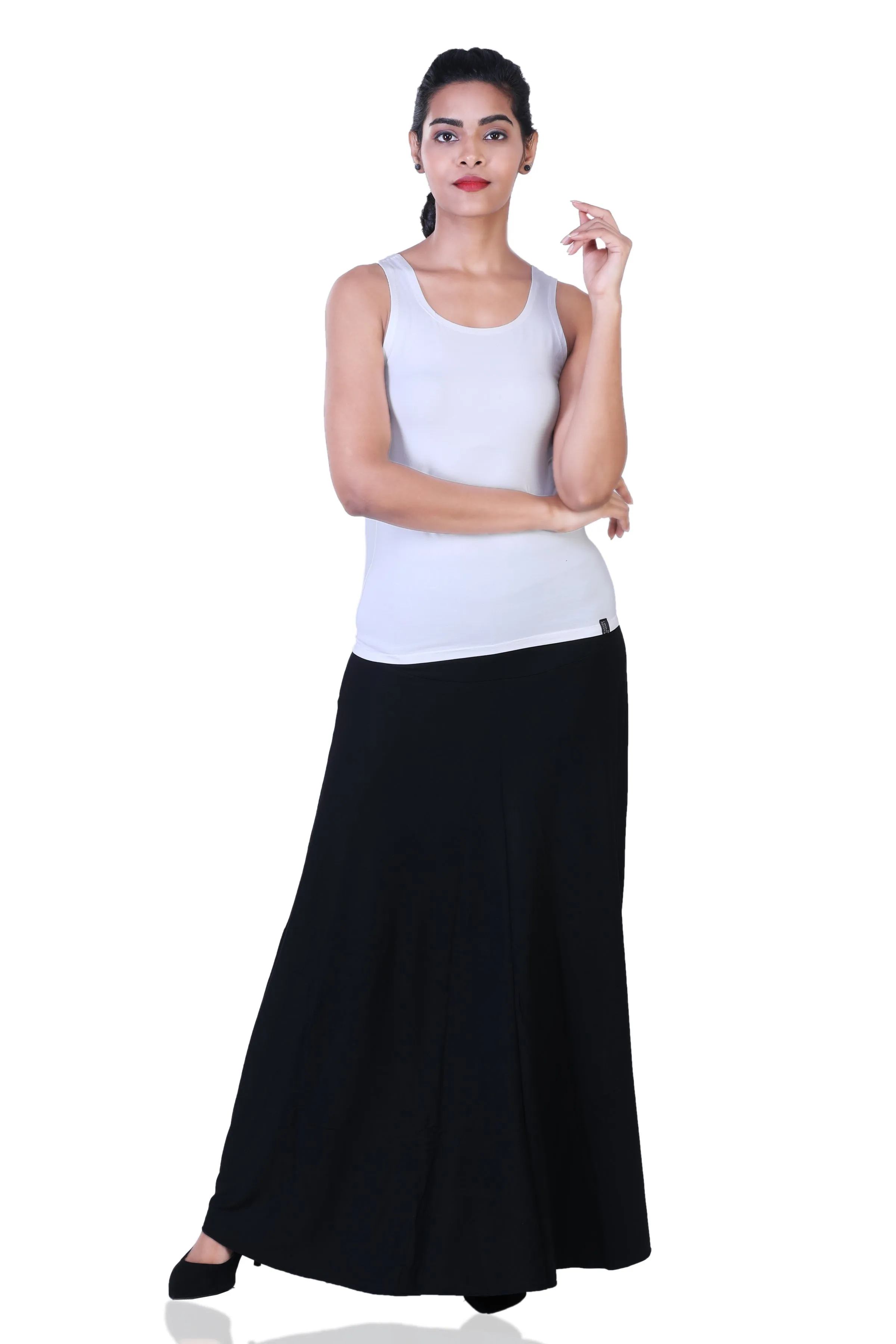 WOMEN'S CLASSICAL FLARED LONG MAXI SKIRT
