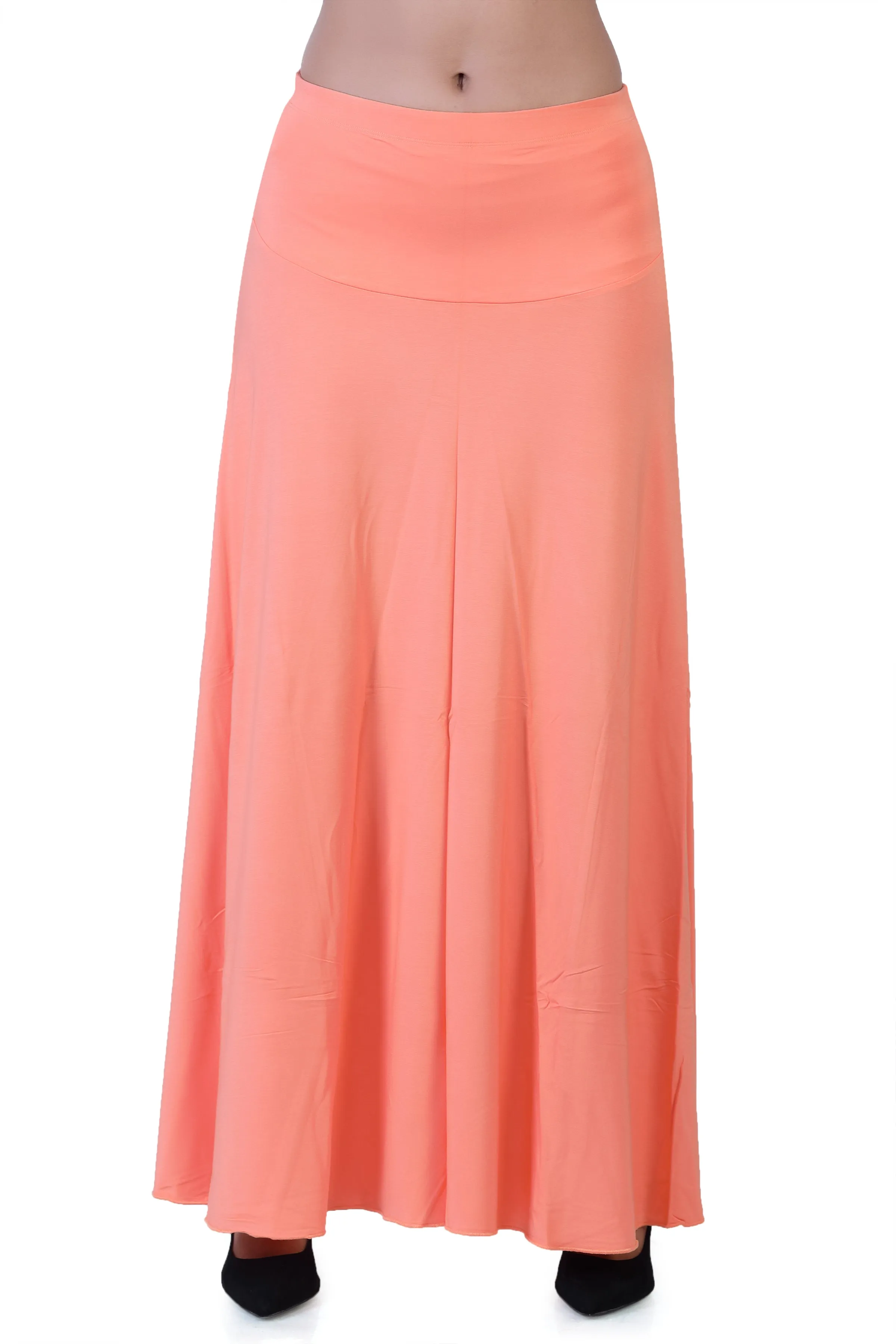 WOMEN'S CLASSICAL FLARED LONG MAXI SKIRT