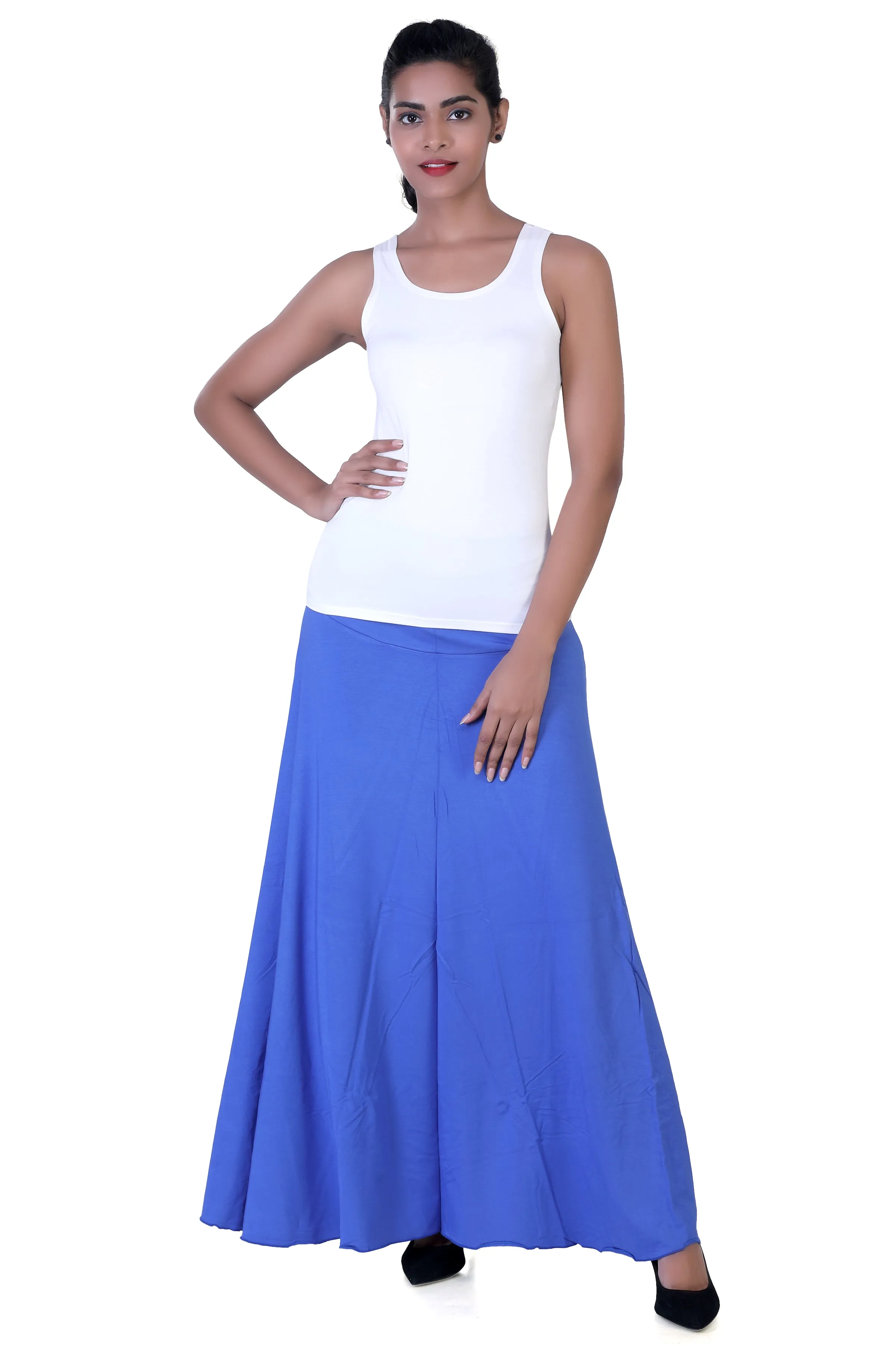 WOMEN'S CLASSICAL FLARED LONG MAXI SKIRT
