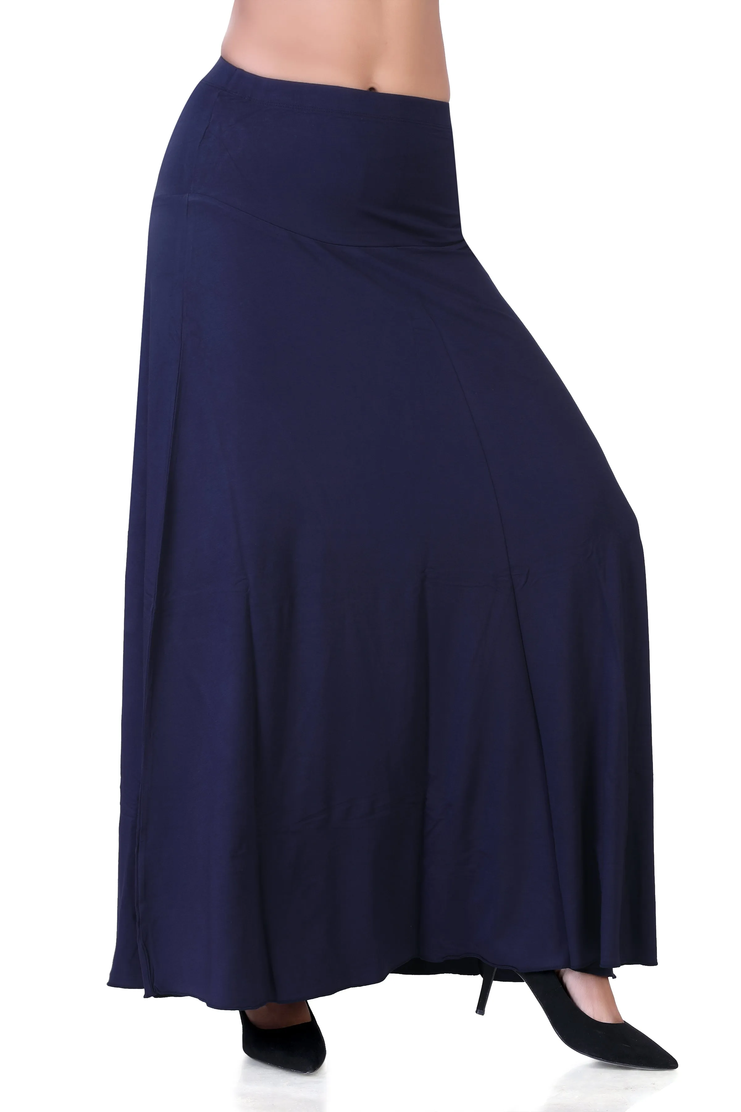 WOMEN'S CLASSICAL FLARED LONG MAXI SKIRT