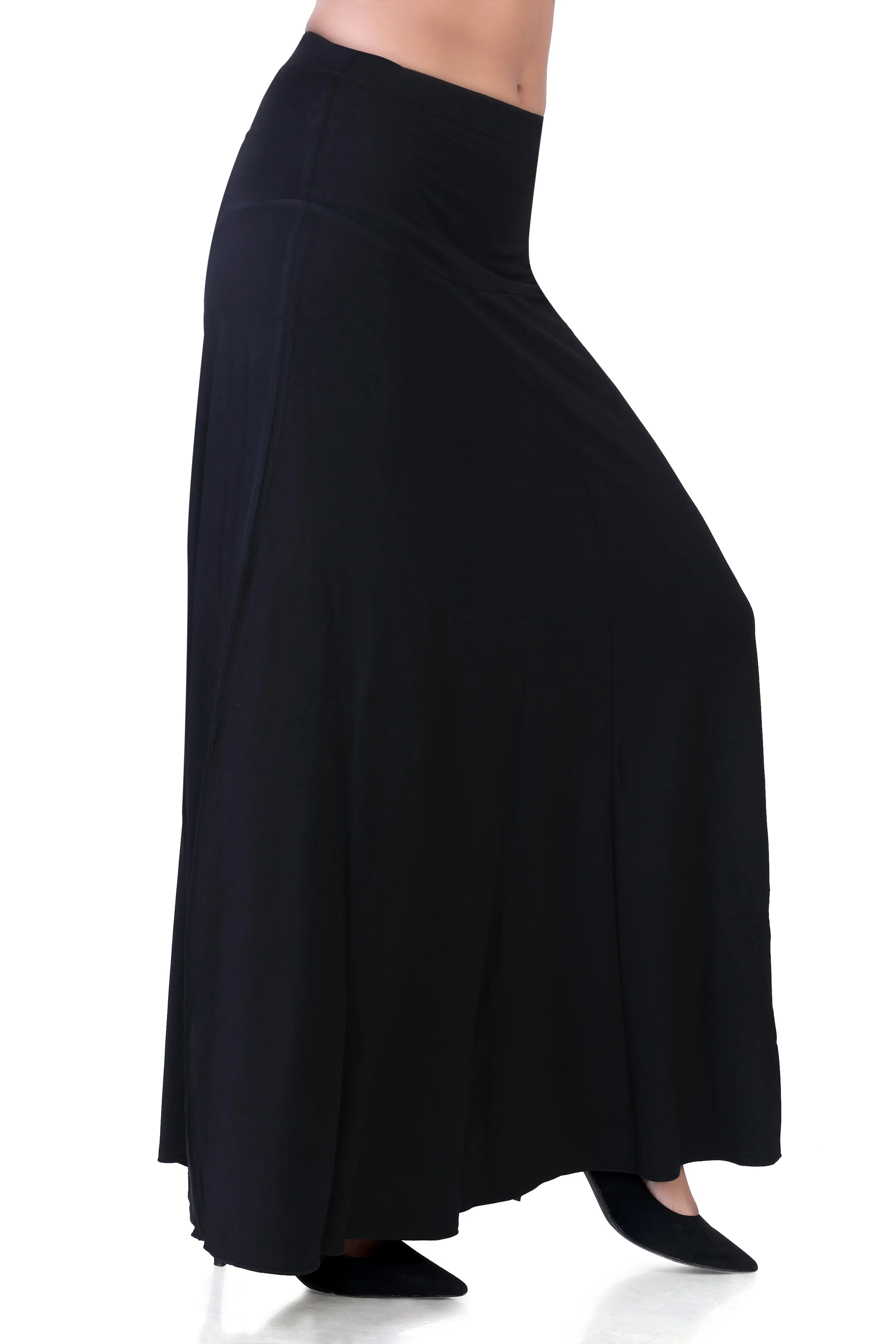 WOMEN'S CLASSICAL FLARED LONG MAXI SKIRT