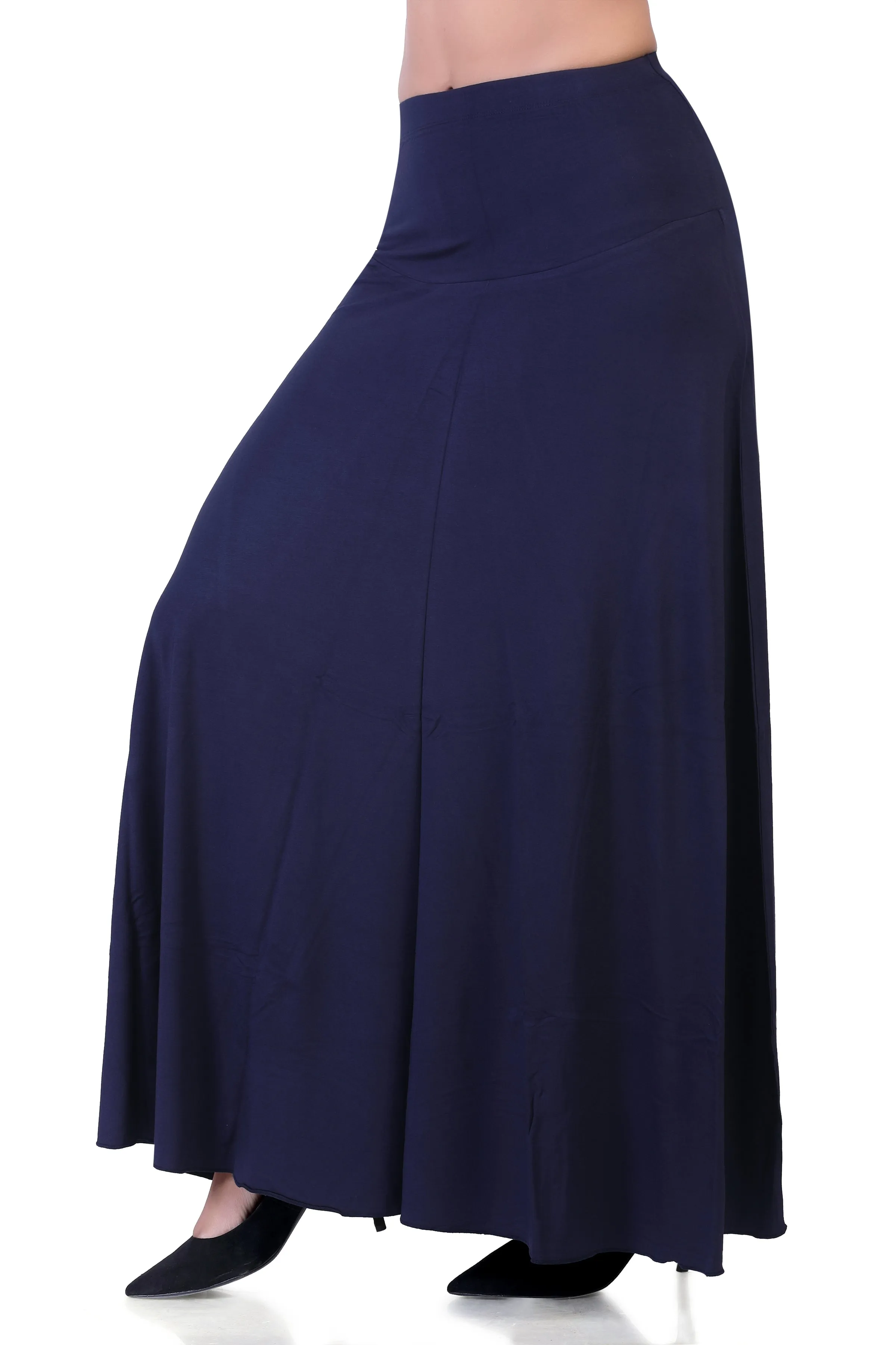 WOMEN'S CLASSICAL FLARED LONG MAXI SKIRT