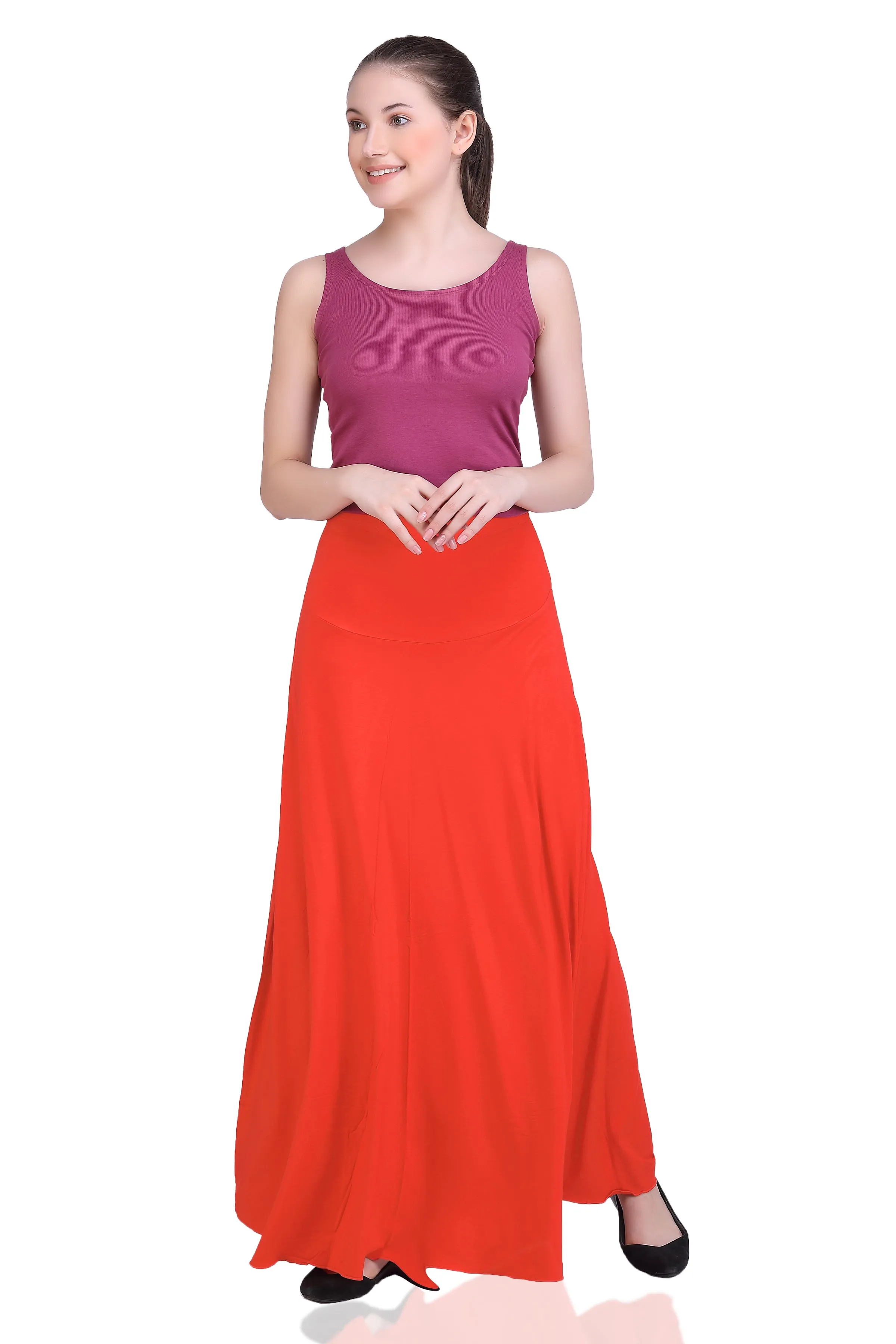 WOMEN'S CLASSICAL FLARED LONG MAXI SKIRT