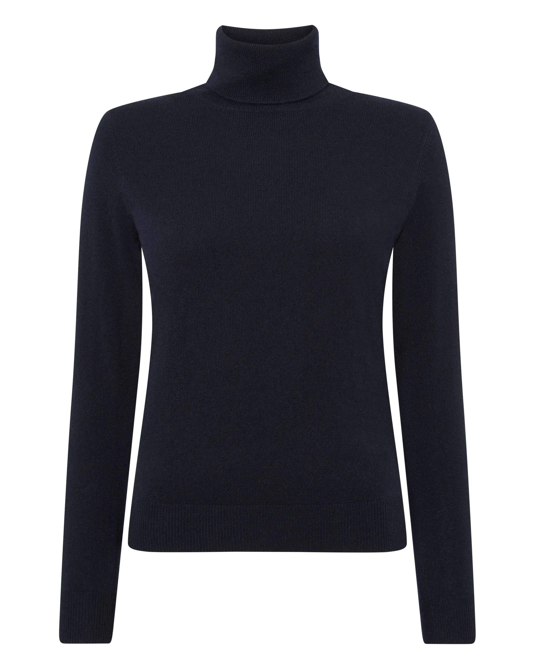 Women's Luna Turtle Neck Cashmere Sweater Navy Blue