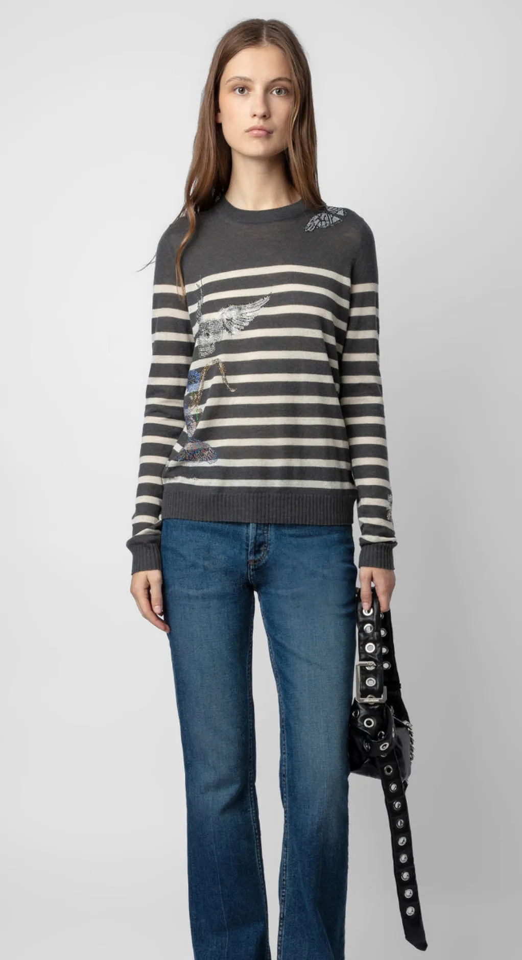 Zadig and Voltaire Source Diamante Cashmere Sweater